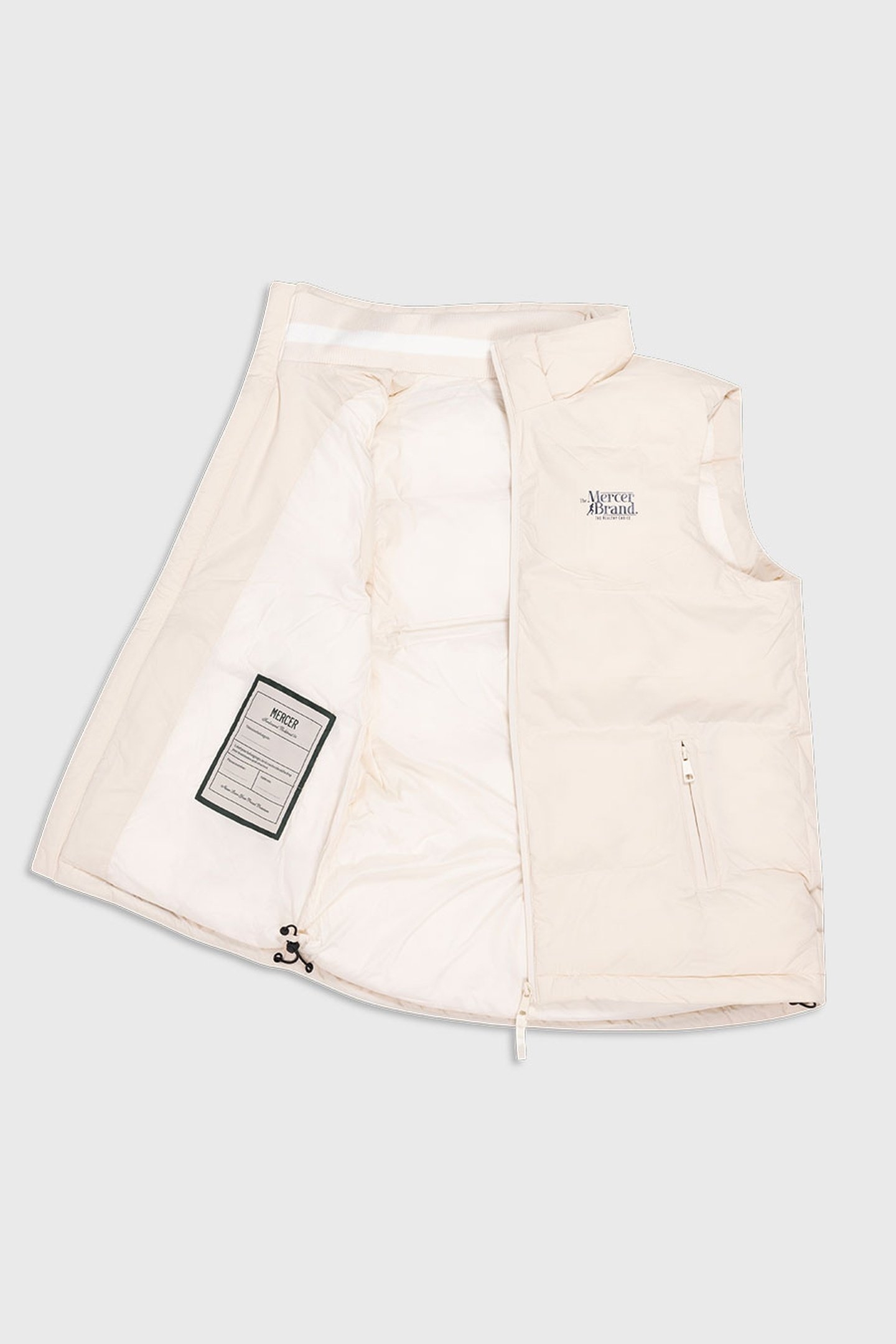 THE MERCER BODYWARMER OFF WHITE 2
