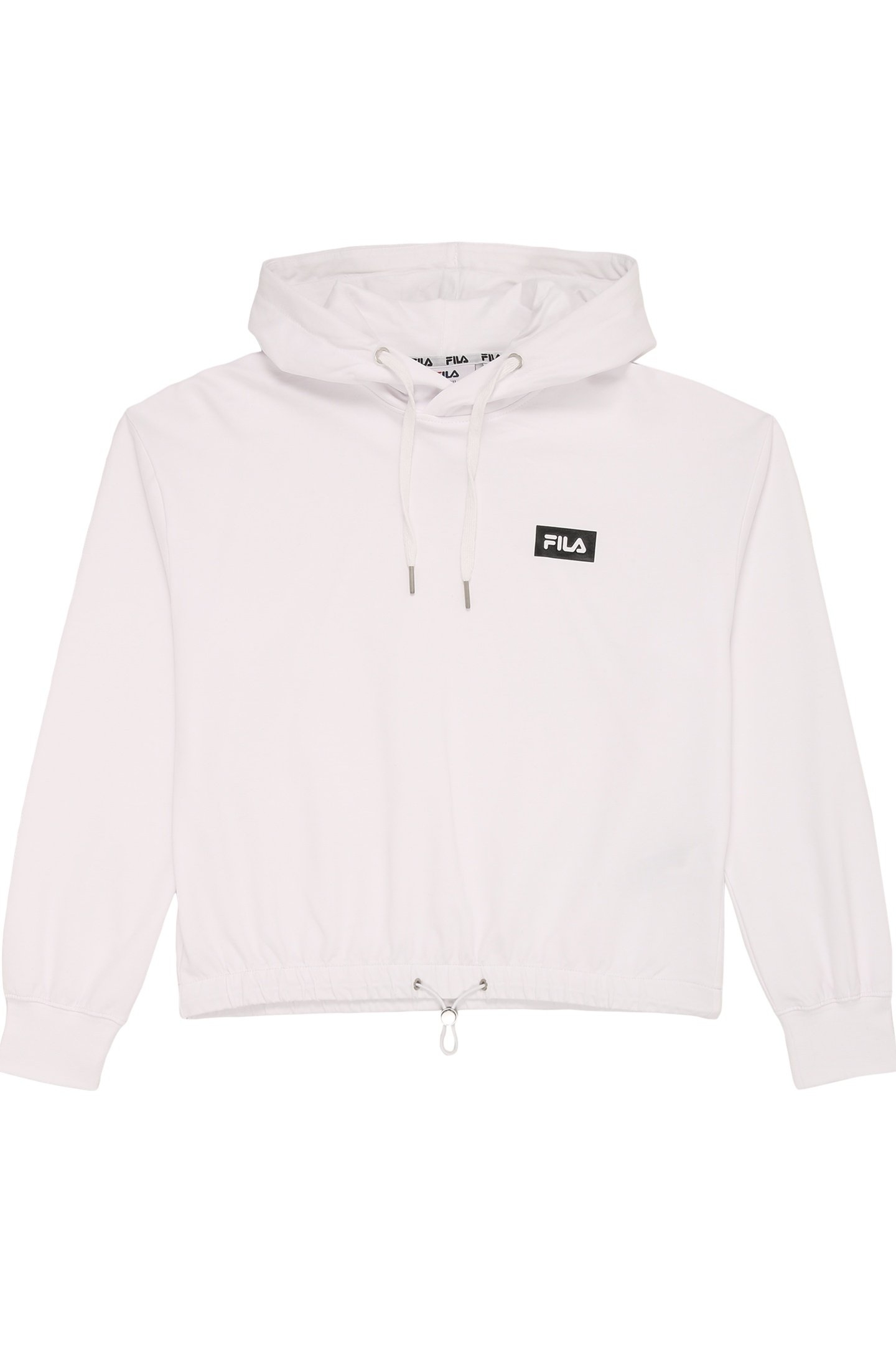 ZILONA CROPPED LOOSE HOODIE BRIGHT WHITE 1