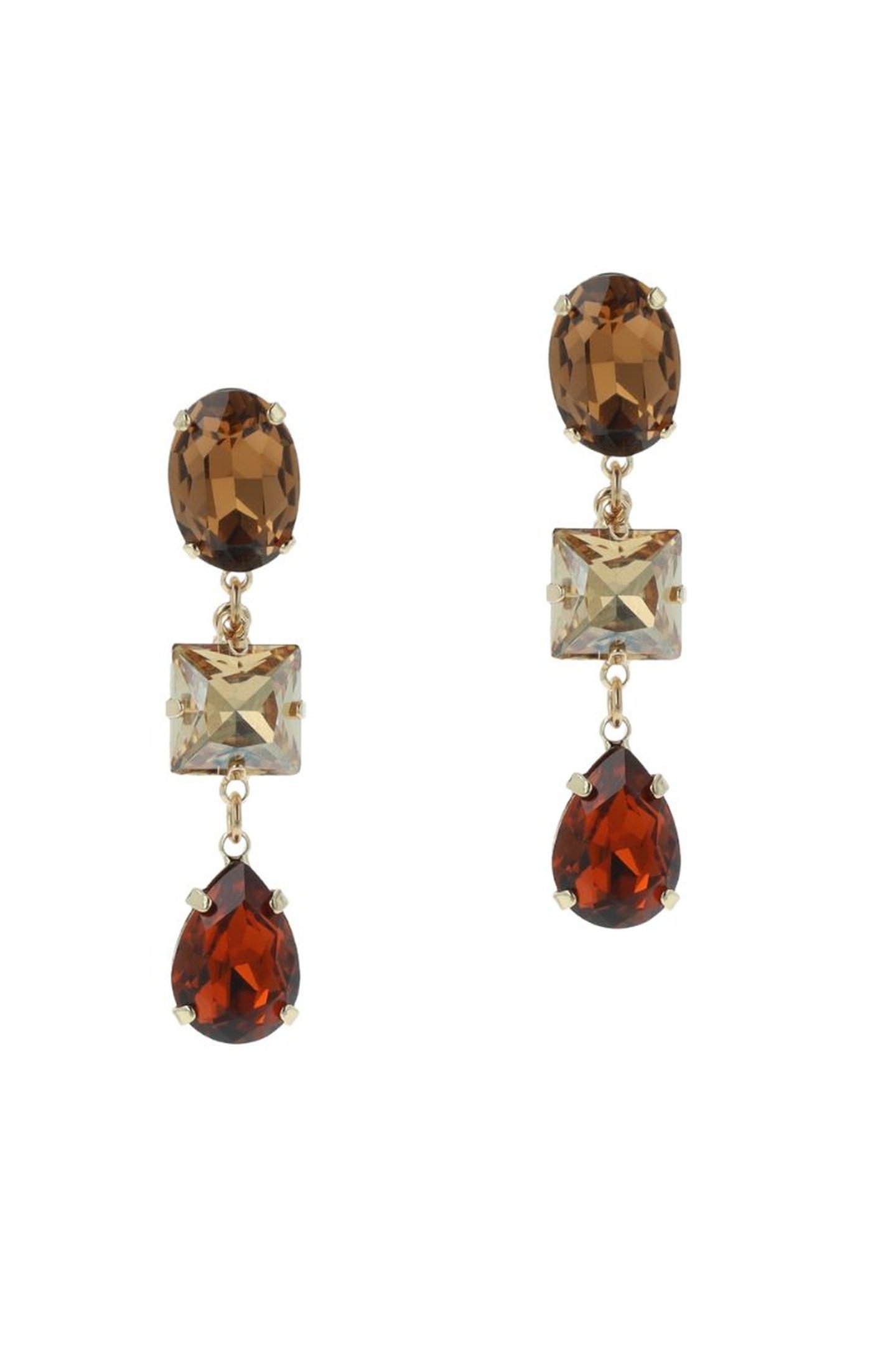 GOLDEN CRYSTAL EARRINGS 1