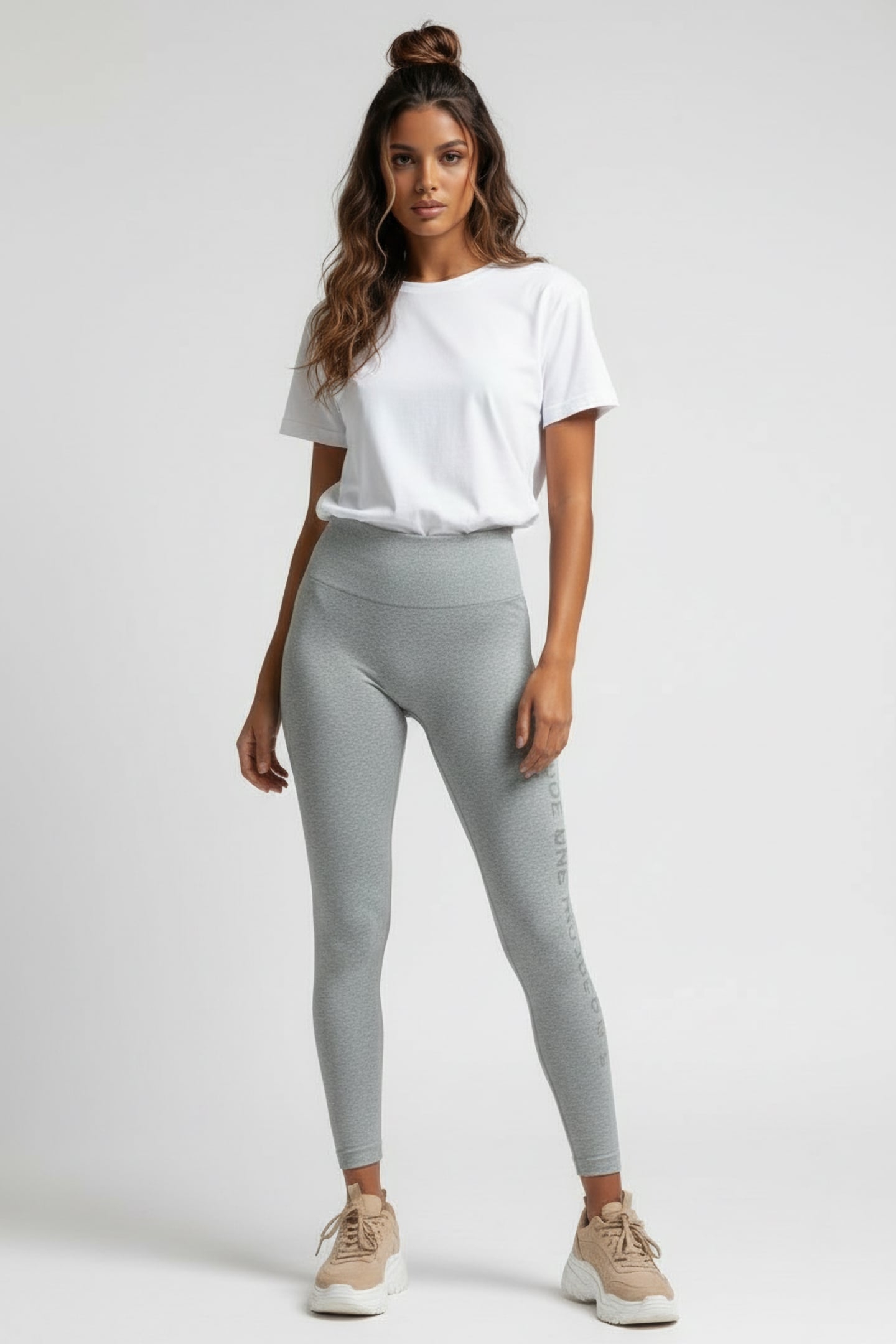 YOGALF LEGGING GREY MELANGE 1
