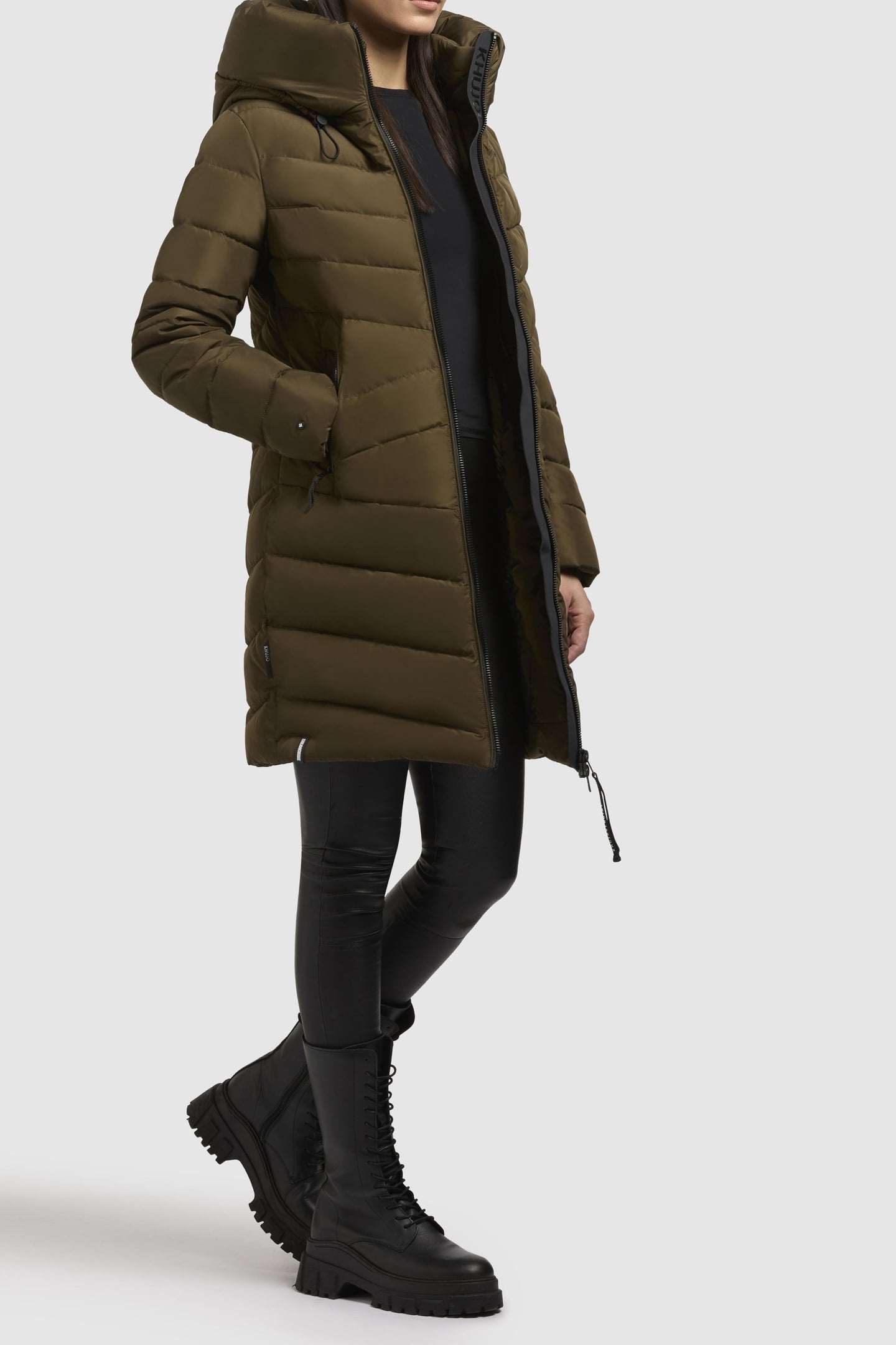 PLUZ COAT DARK BROWN 3