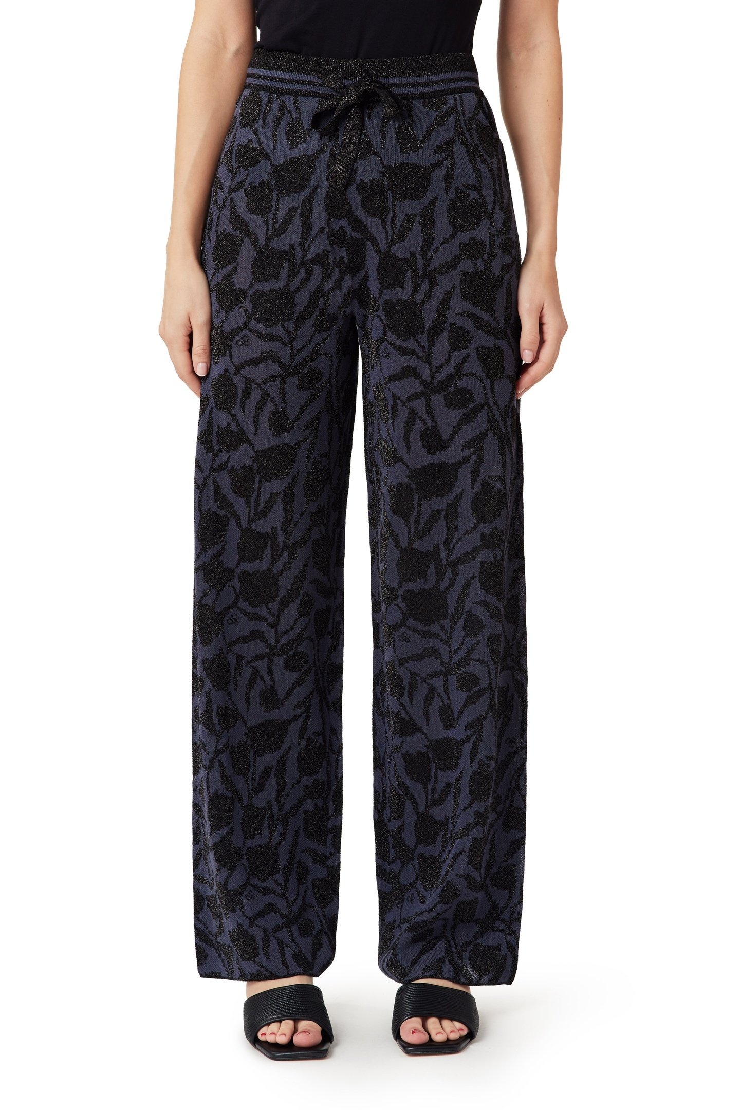 JACQUARD KNIT PANT SEABORNE/ BLACK NIGHT LUREX 1