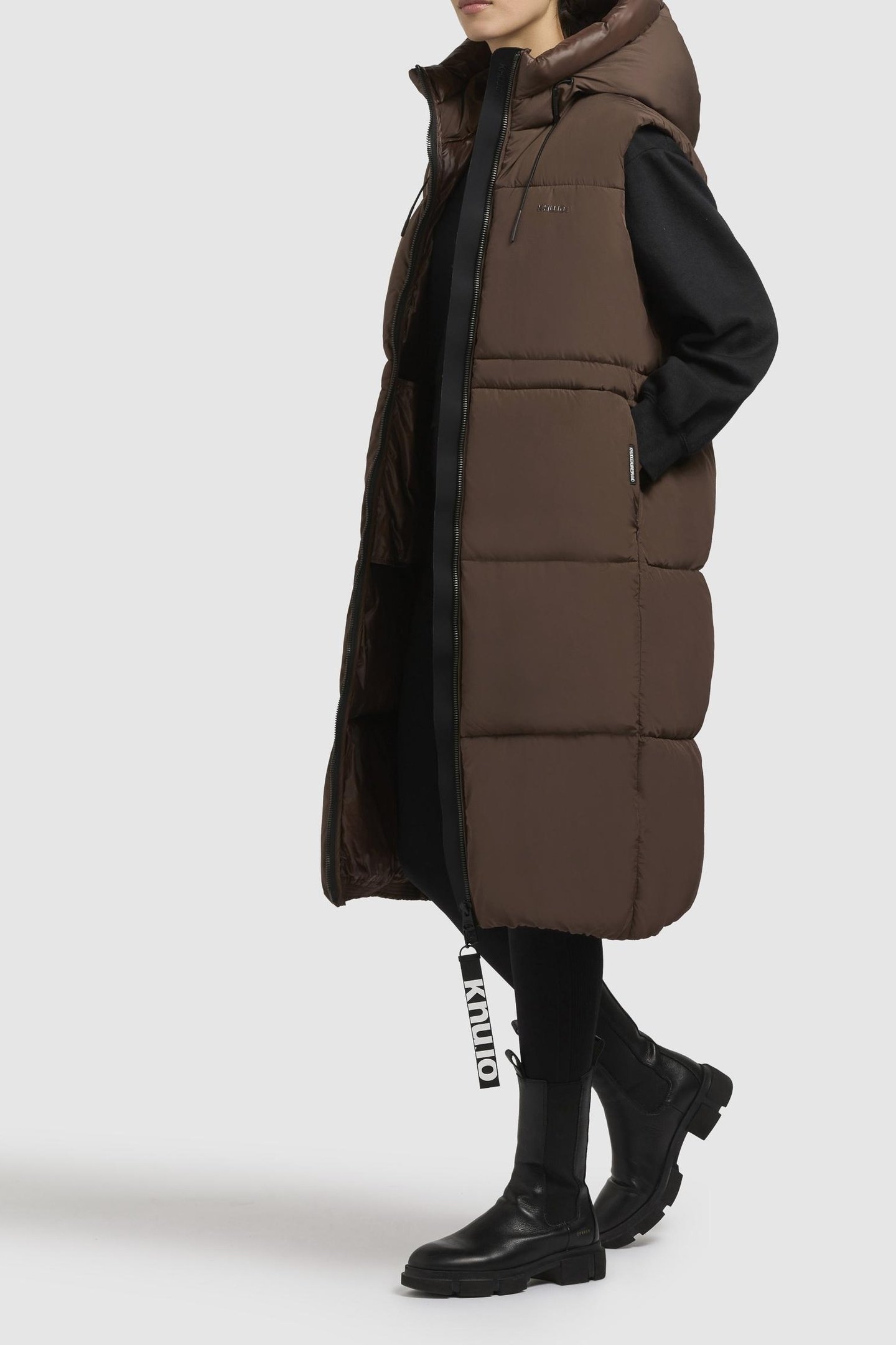 ALVA2 VEST DARK BROWN 2