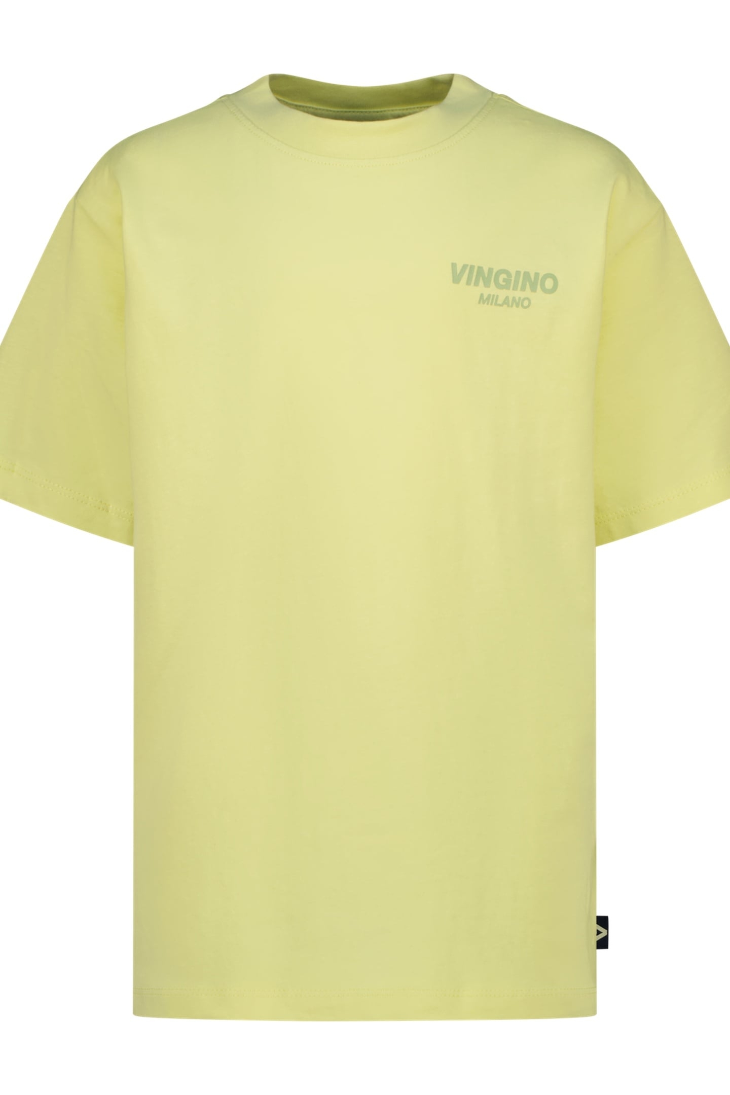 BOYS T-SHIRT BASIC BOXY T-SHIRT PALE LIME YELLOW 1