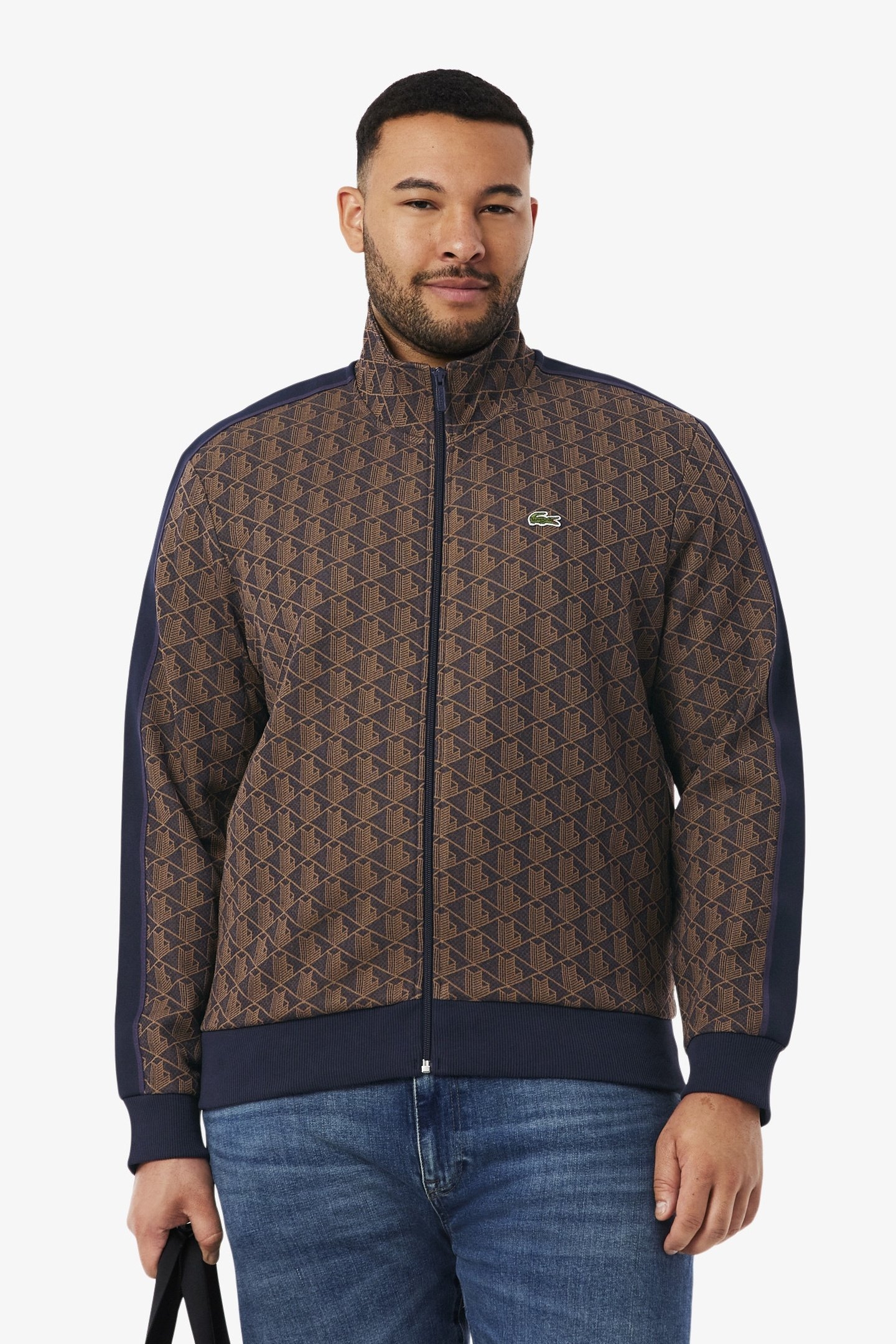 PARIS ZIP-UP JACQUARD TRACK JACKET BLACK/GRAPHITE 3