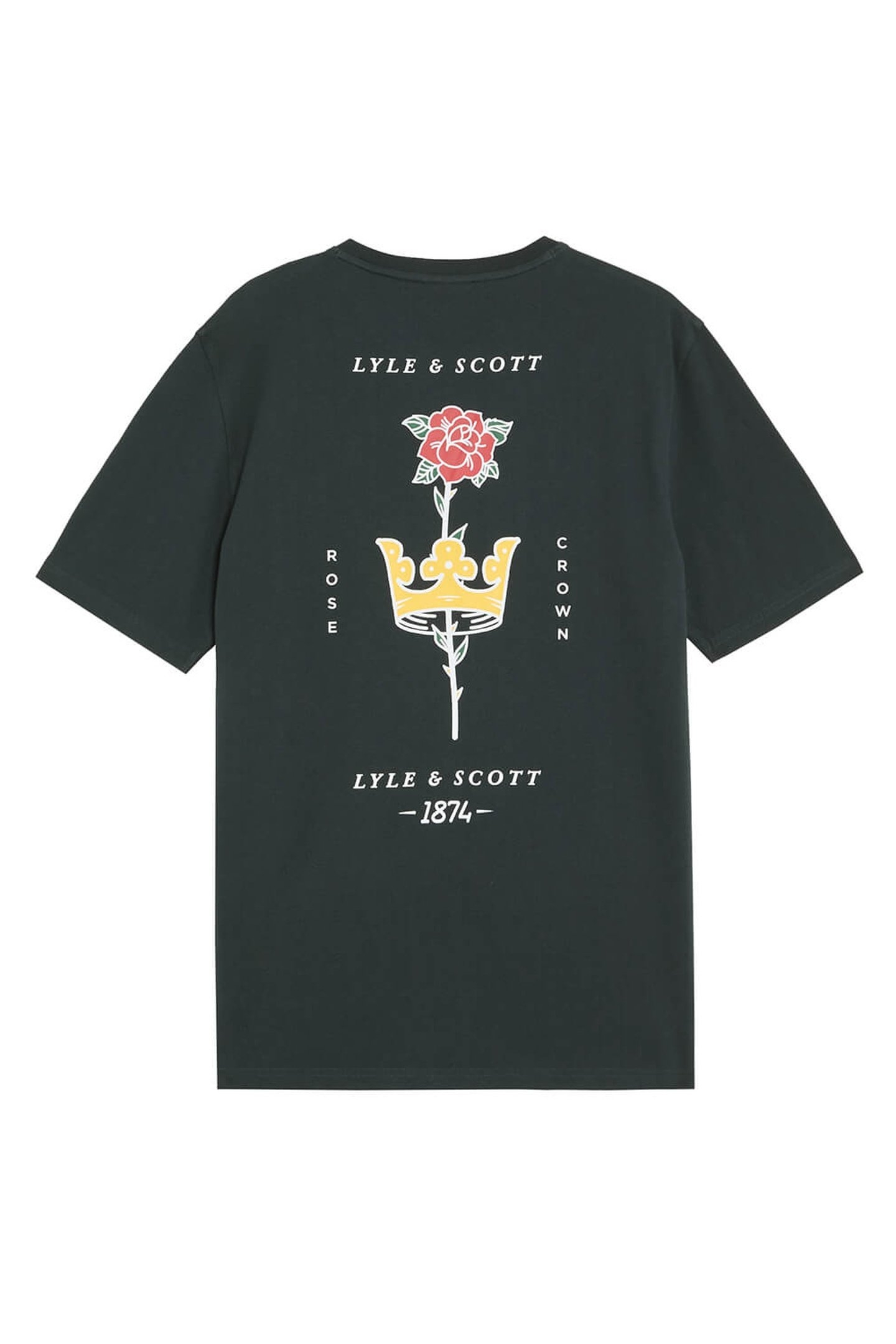 ROSE AND CROWN GRAPHIC T-SHIRT DARK NAVY 4