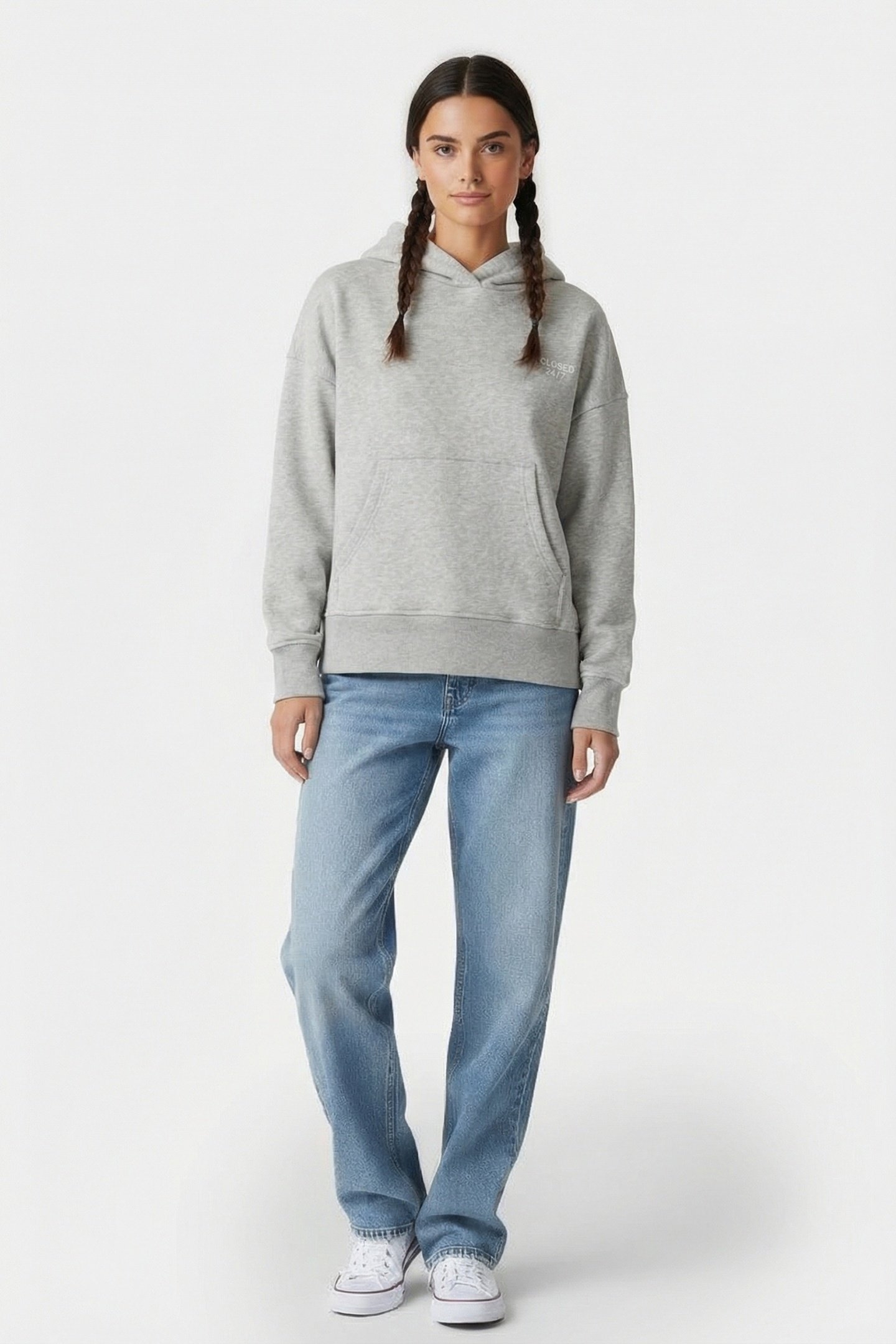 HOODY T-SHIRTS LIGHT GREY MELANGE 1