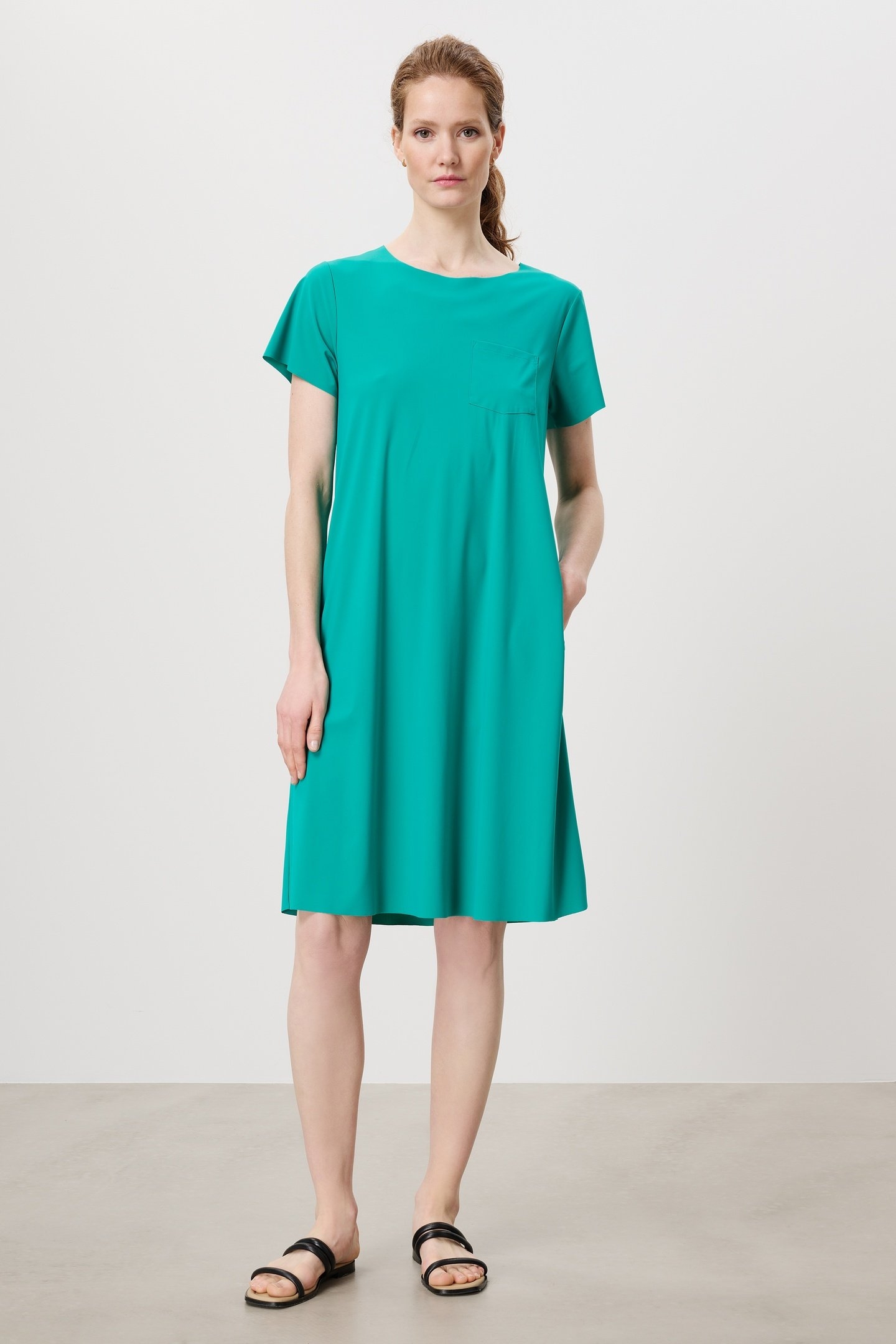 CARRY TENNIS DRESS CARIBBEAN GREEN 1