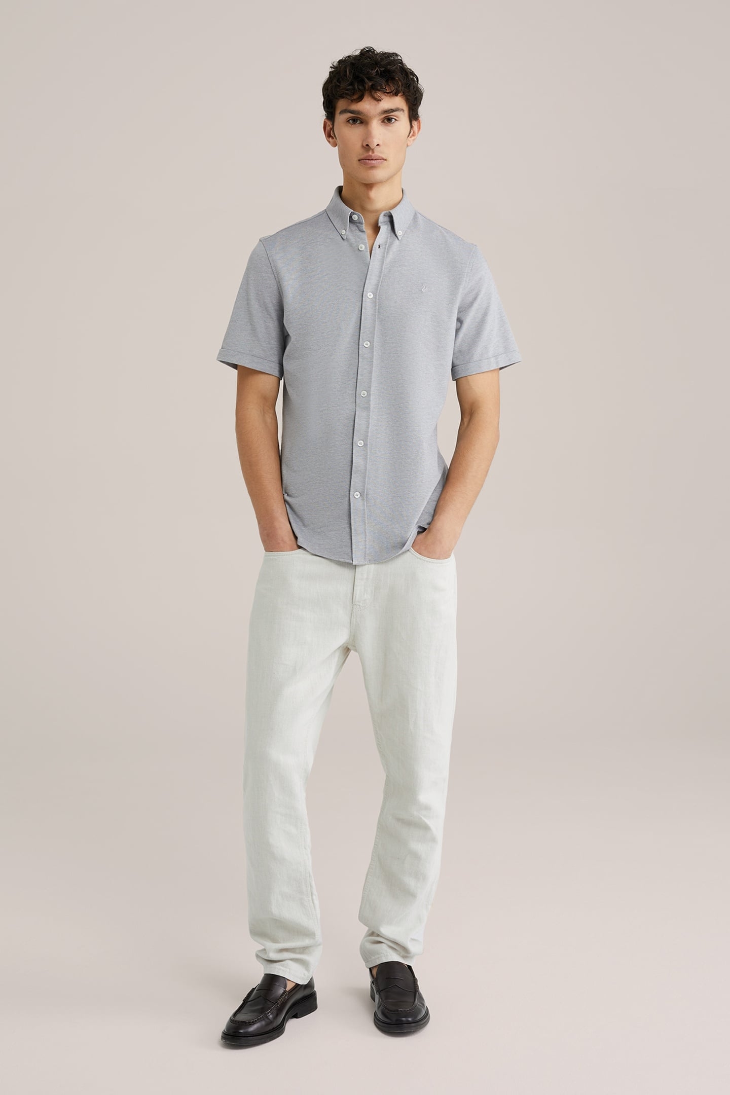 SHIRT BLENDED LIGHT GREY 2