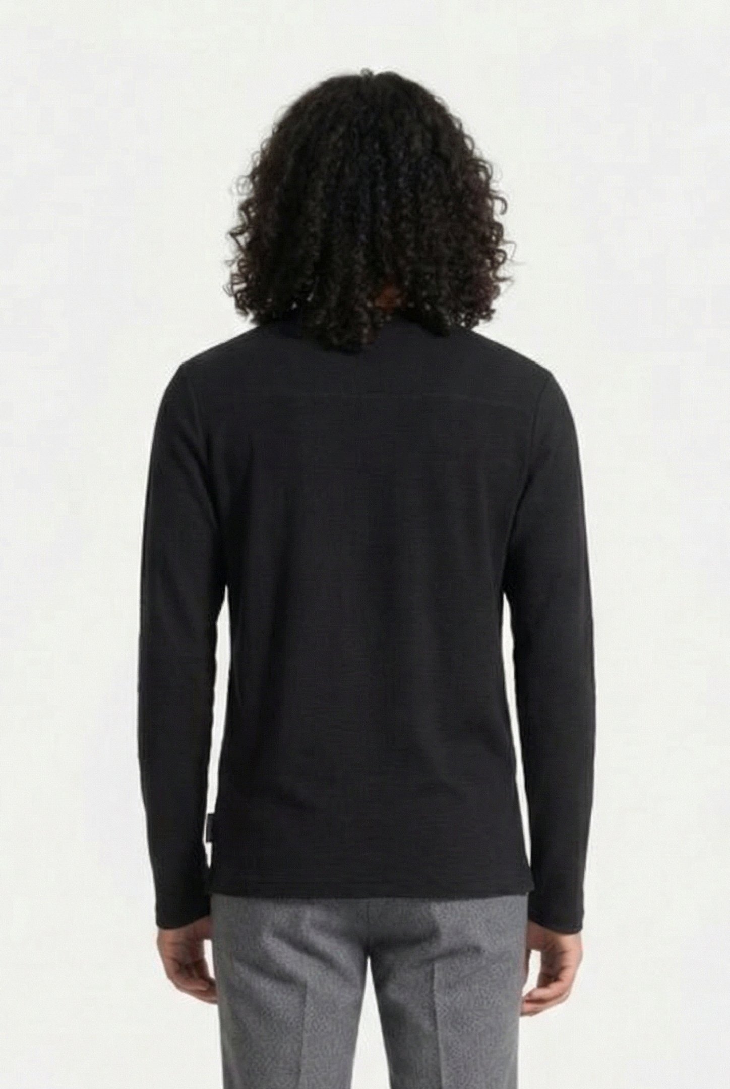 OTTOMAN POCKET LONG SLEEVE BLACK 2