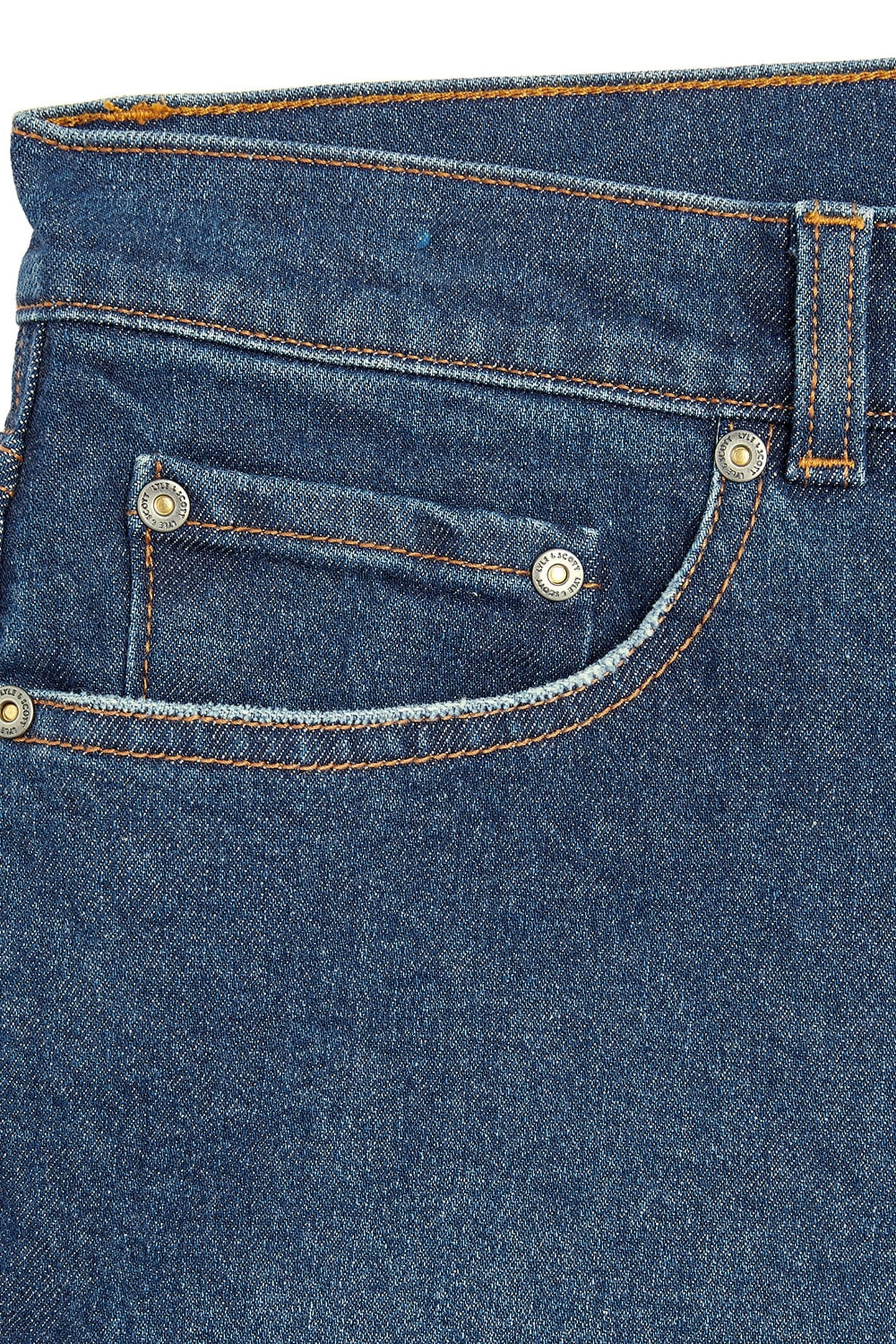 SLIM FIT DENIM STONE WASH BLUE 2