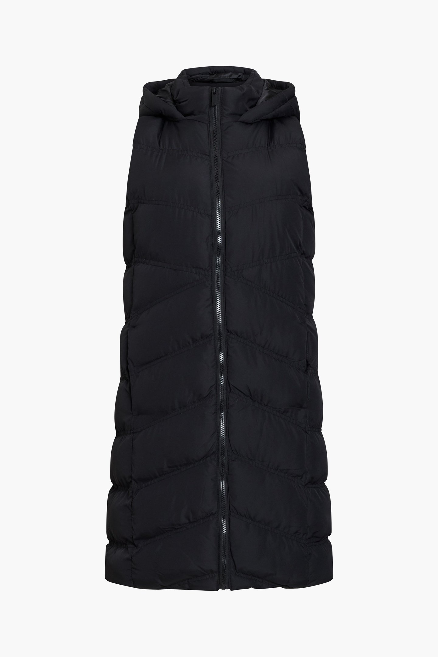 GILET ROW HOOD MID BLACK 2