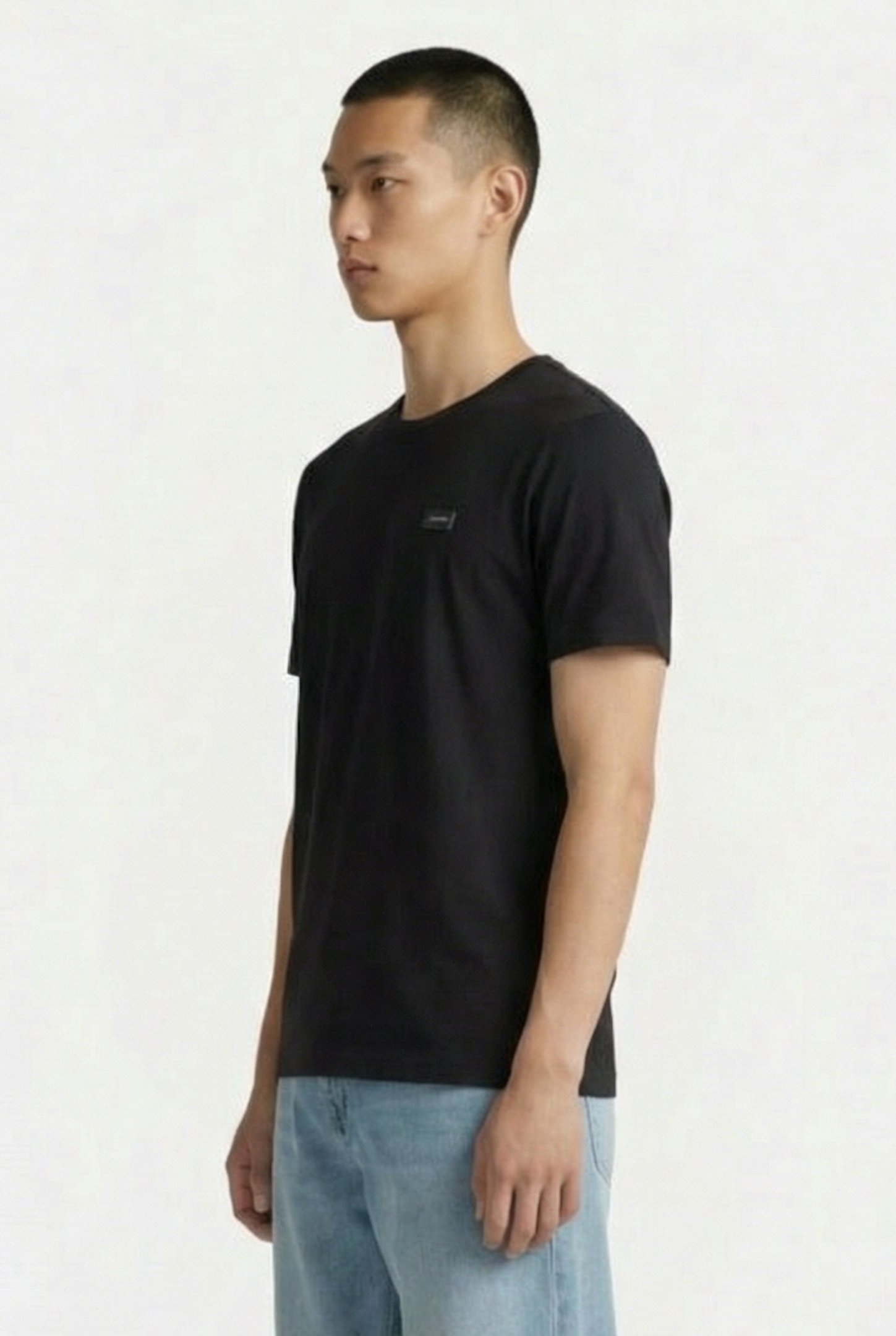 SMOOTH COTTON T-SHIR CK BLACK 3