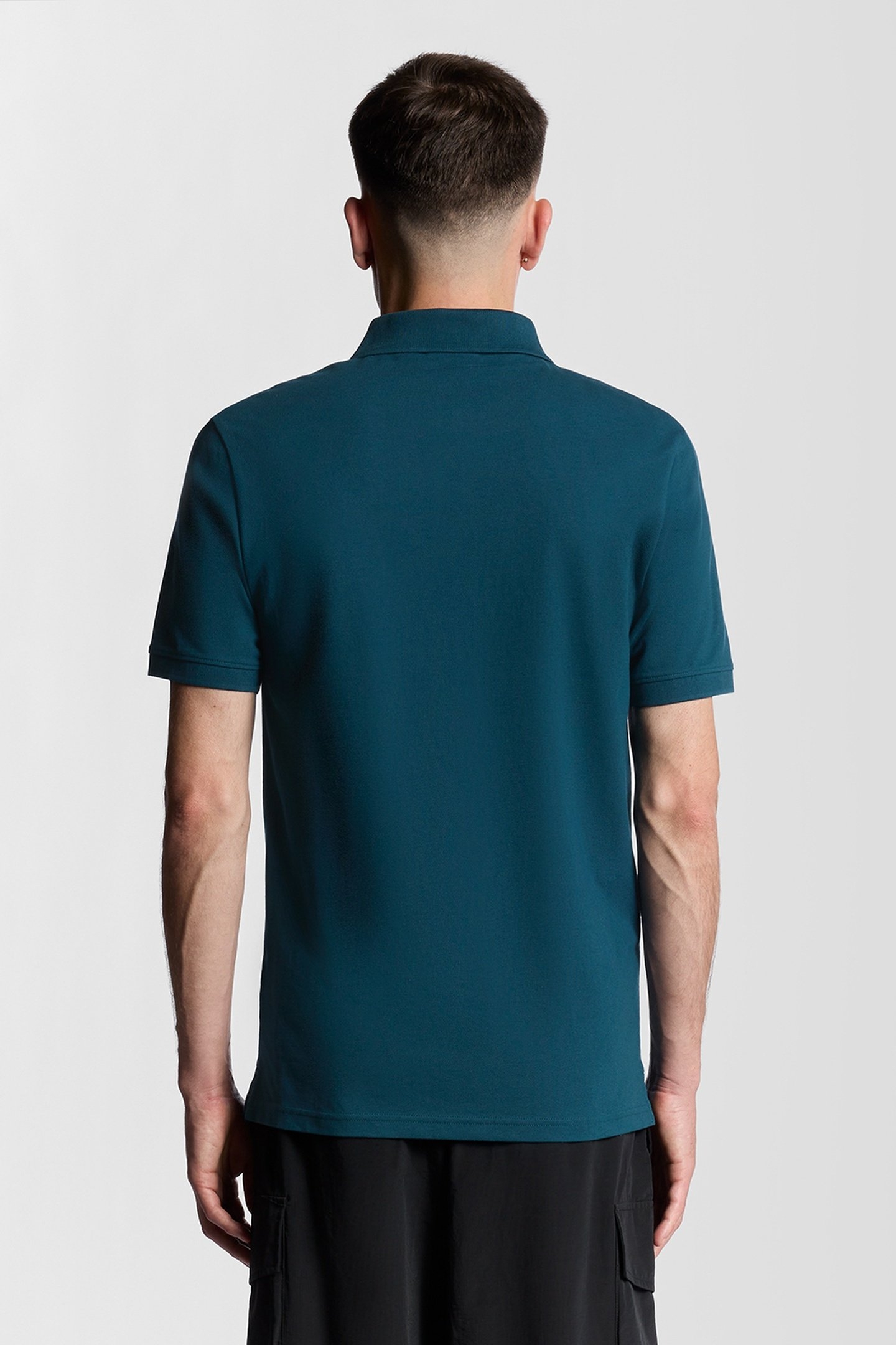 PLAIN POLO SHIRT RICH TEAL 3