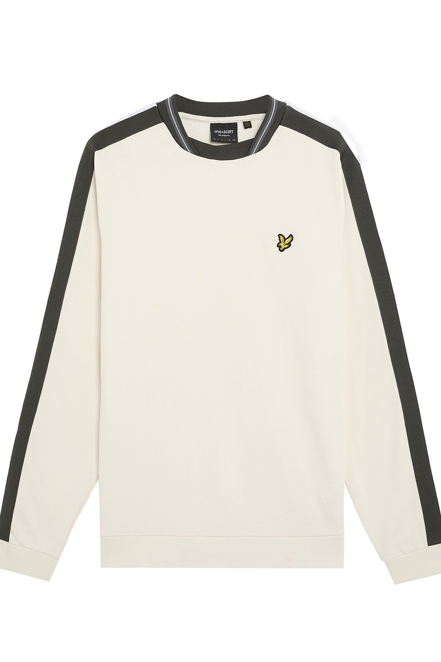 CONTRAST TAPED SWEATSHIRT NATURAL 4
