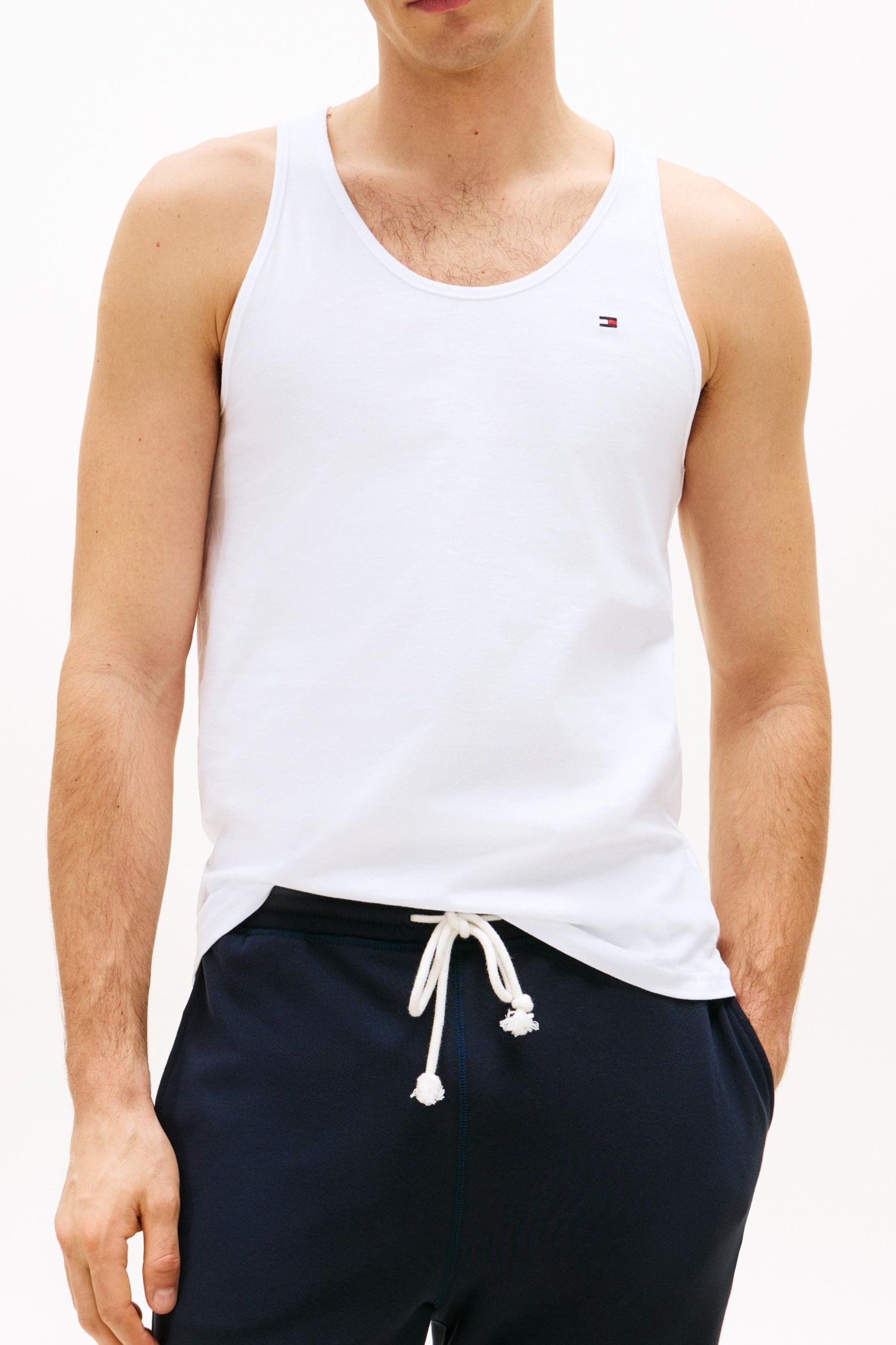 3-PACK ROUND NECK TANK TOPS WHITE 3