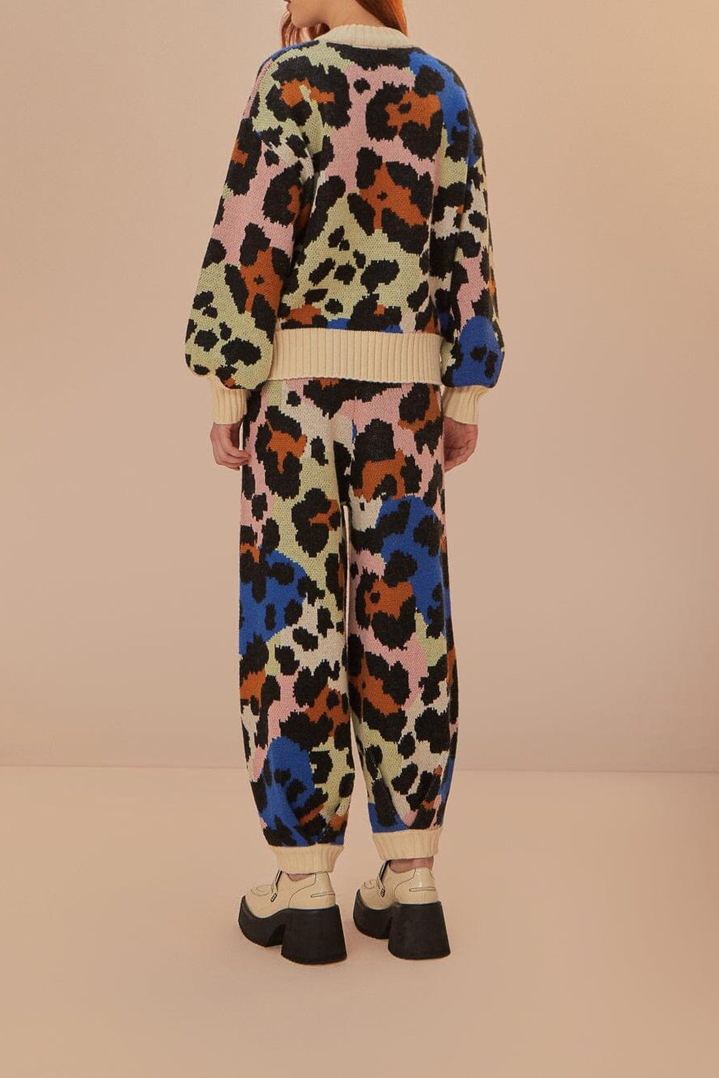 COLORFUL LEOPARDS KNIT PANTS 3