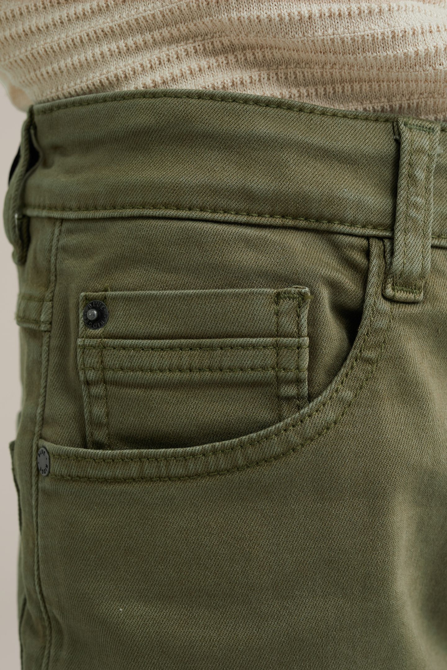 5-POCKET MID WAIST ARMY GREEN 5