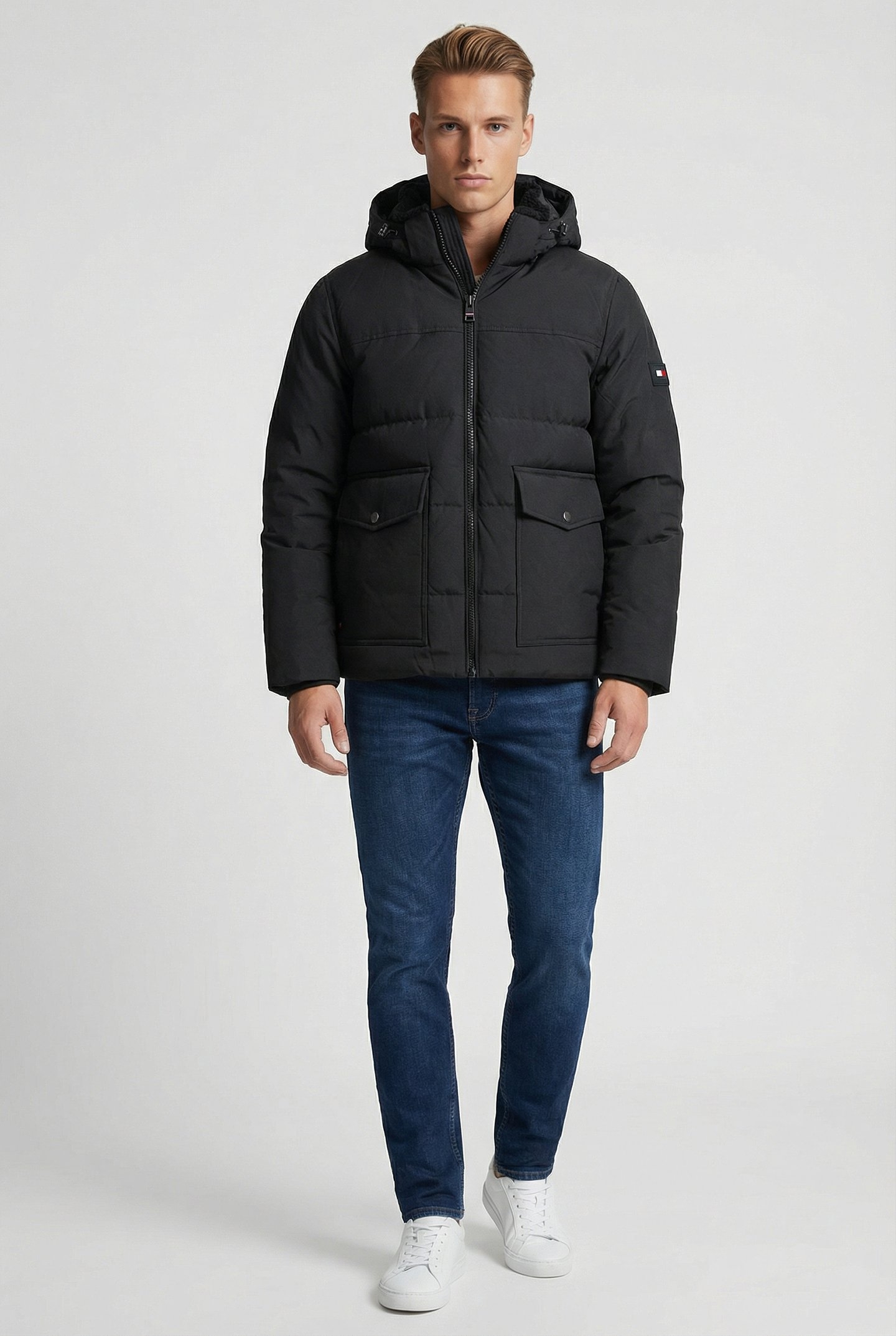 WATER REPELLENT ROCKIE PADDED JACKET BLACK 1