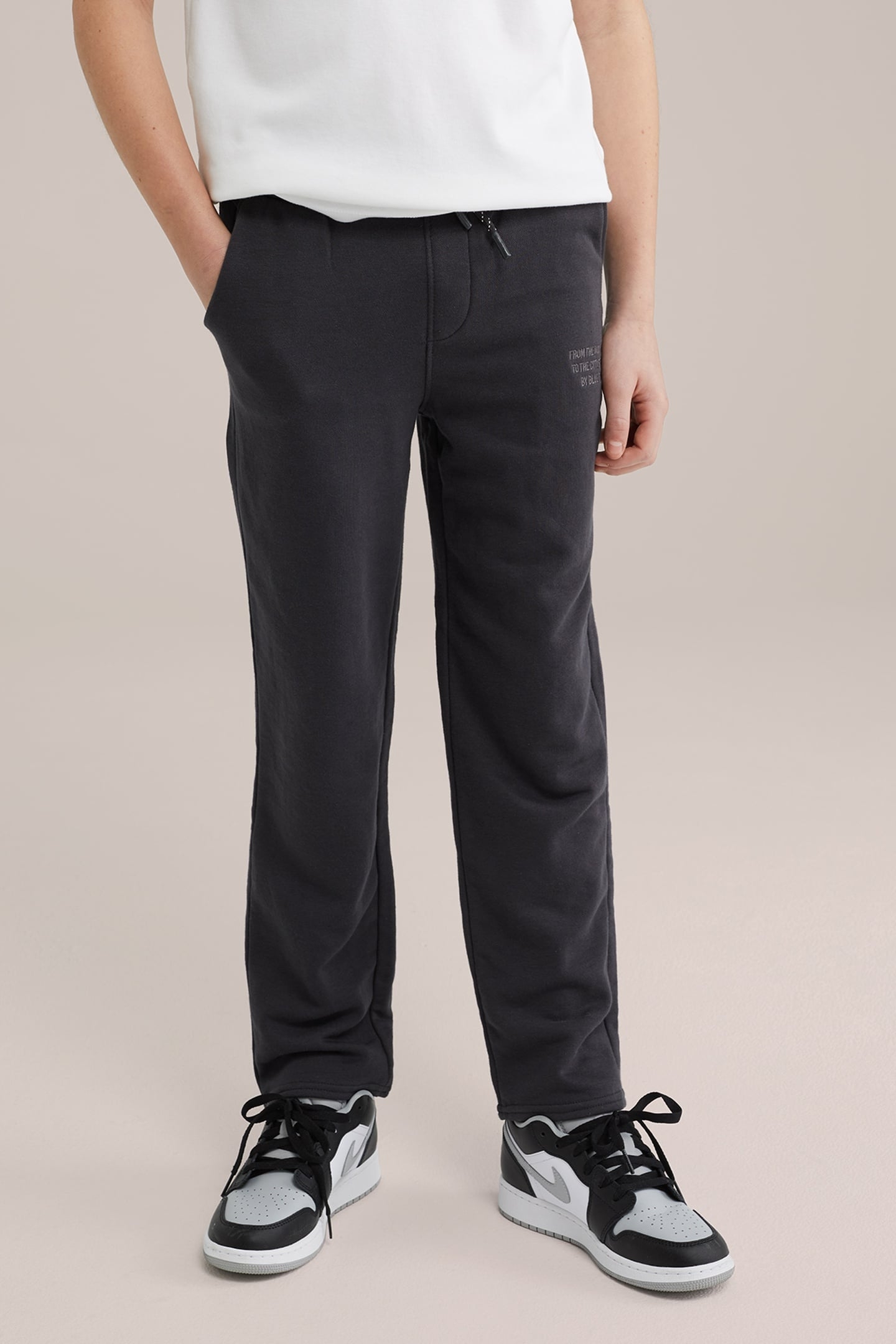 JOGGING PANTS BLENDED DARK GREY 1