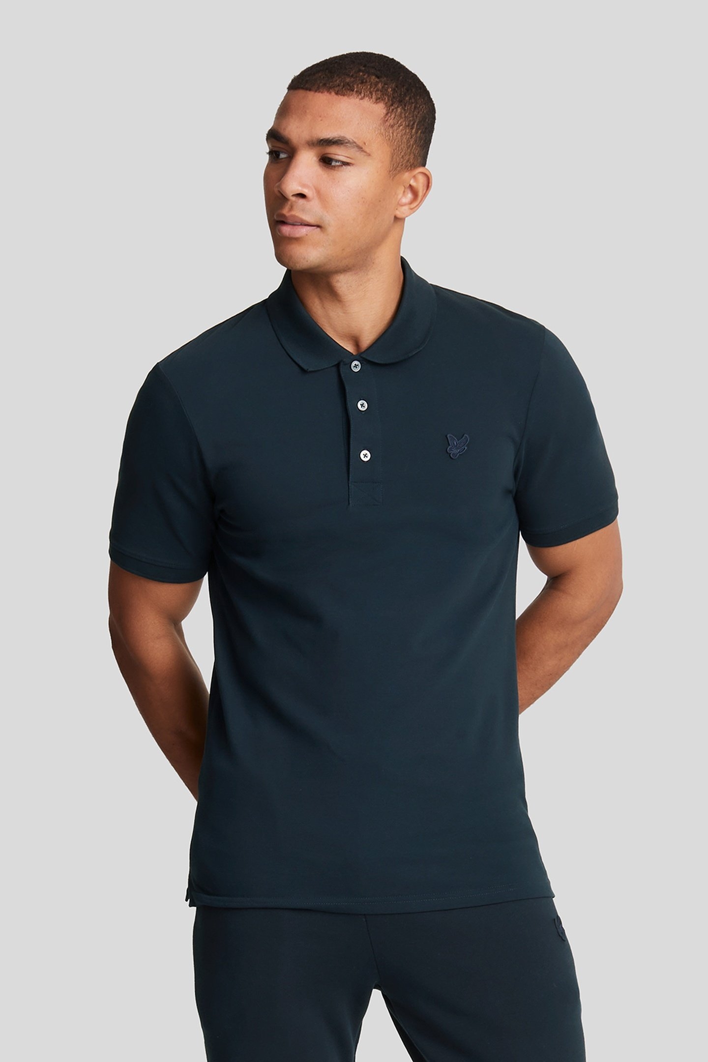 TONAL EAGLE POLO SHIRT DARK NAVY 2