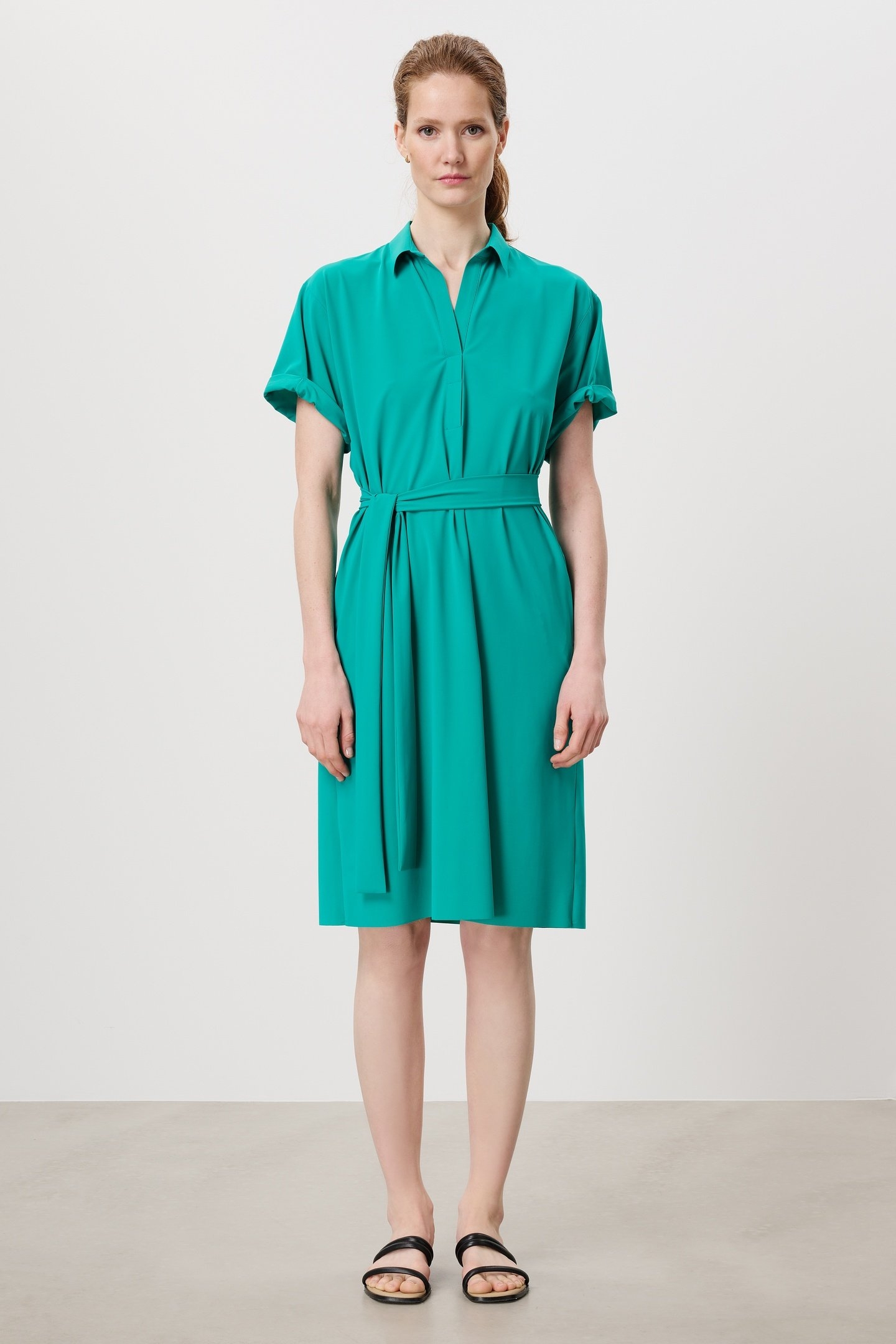 CHESTER POLO DRESS CARIBBEAN GREEN 2