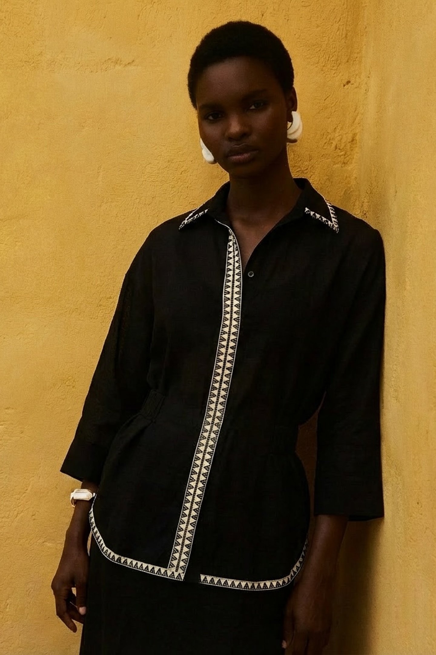 GAIA SHIRT GAZE BLACK 1