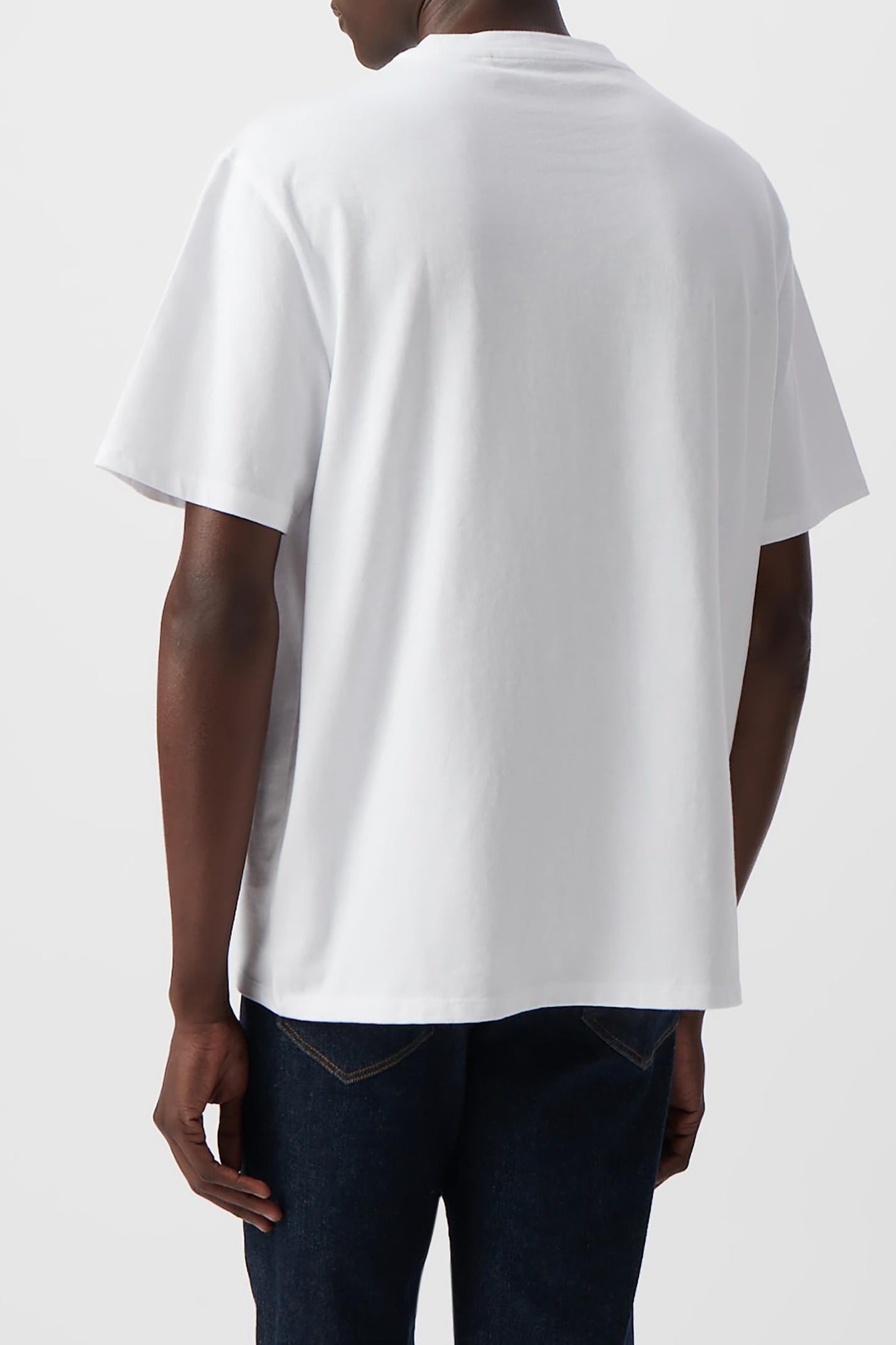 WHITE DRY FAST T-SHIRT WITH EMBOSSED SLOGAN 3