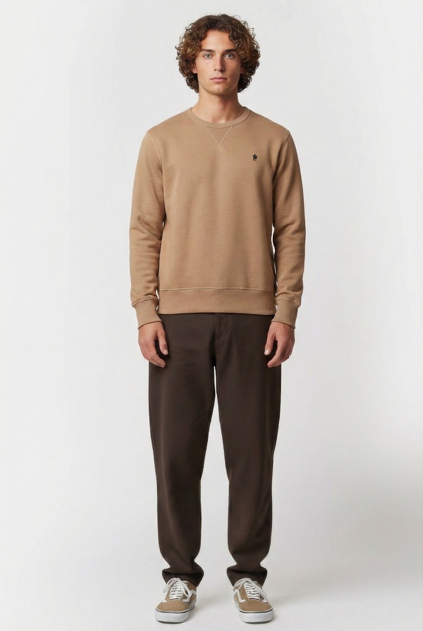 CREW SWEATSHIRT CAMEL MEL 1