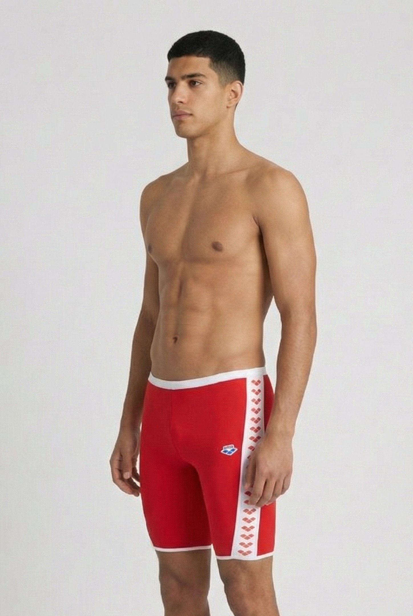 MEN'S ARENA ICONS SWIM JAMMER SOLID F RED WHITE 3