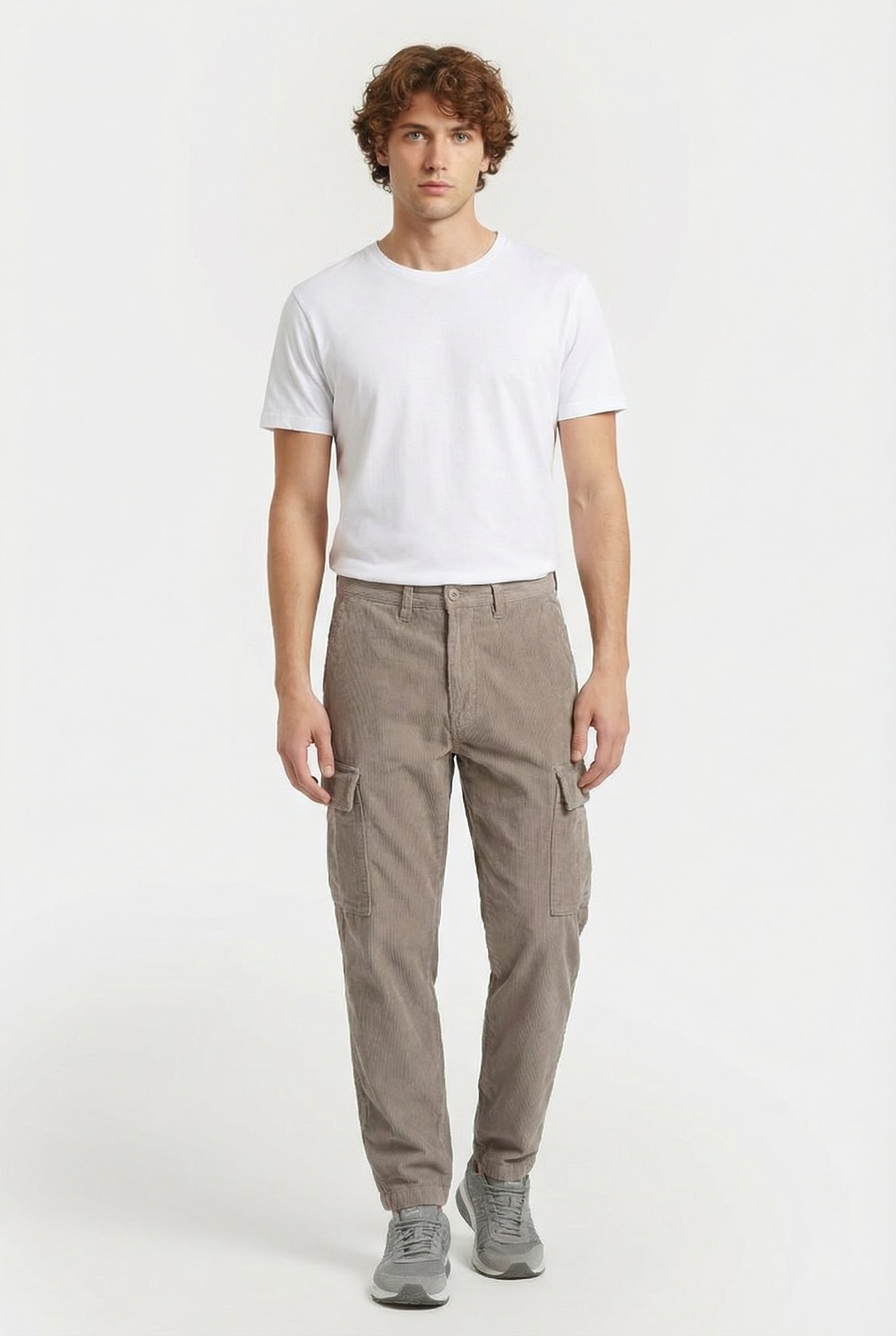 SERVICE CARGO CORD LOOSE TAPERED PANT DESERT TAUPE 1