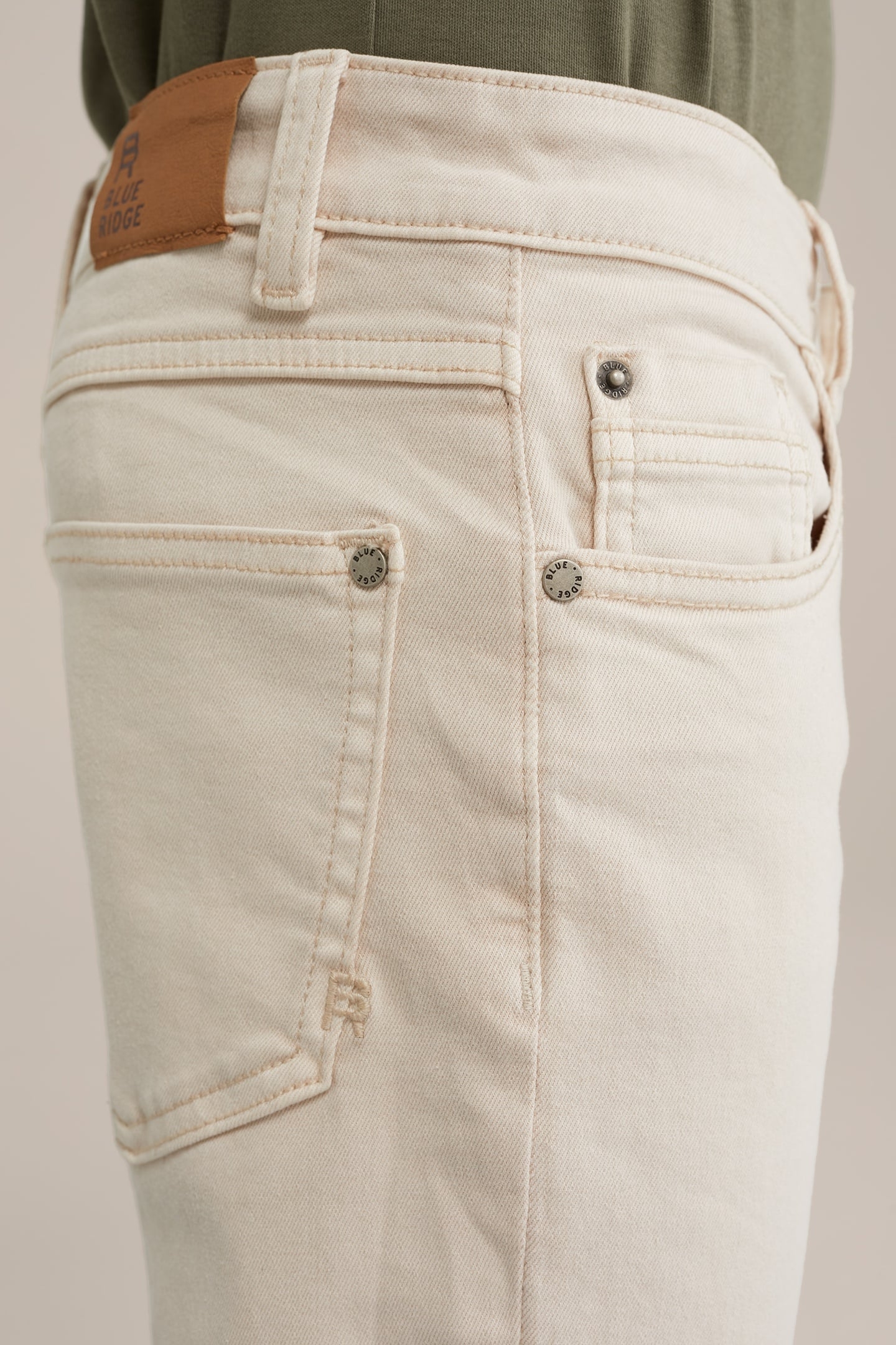 5-POCKET MID WAIST BEIGE 6