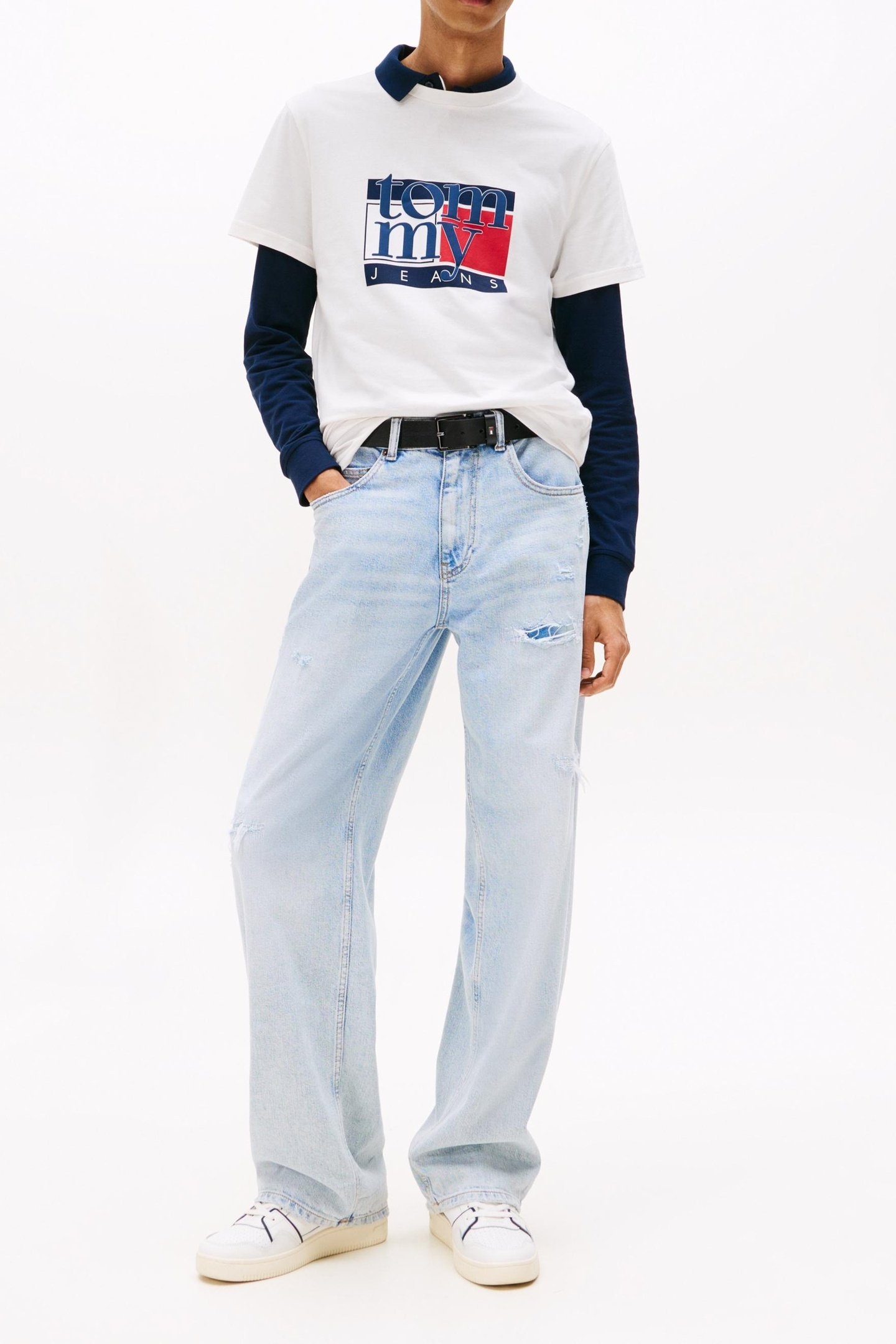 SLIM FLAG SHORTSLEEVE TEE ANCIENT WHITE 2