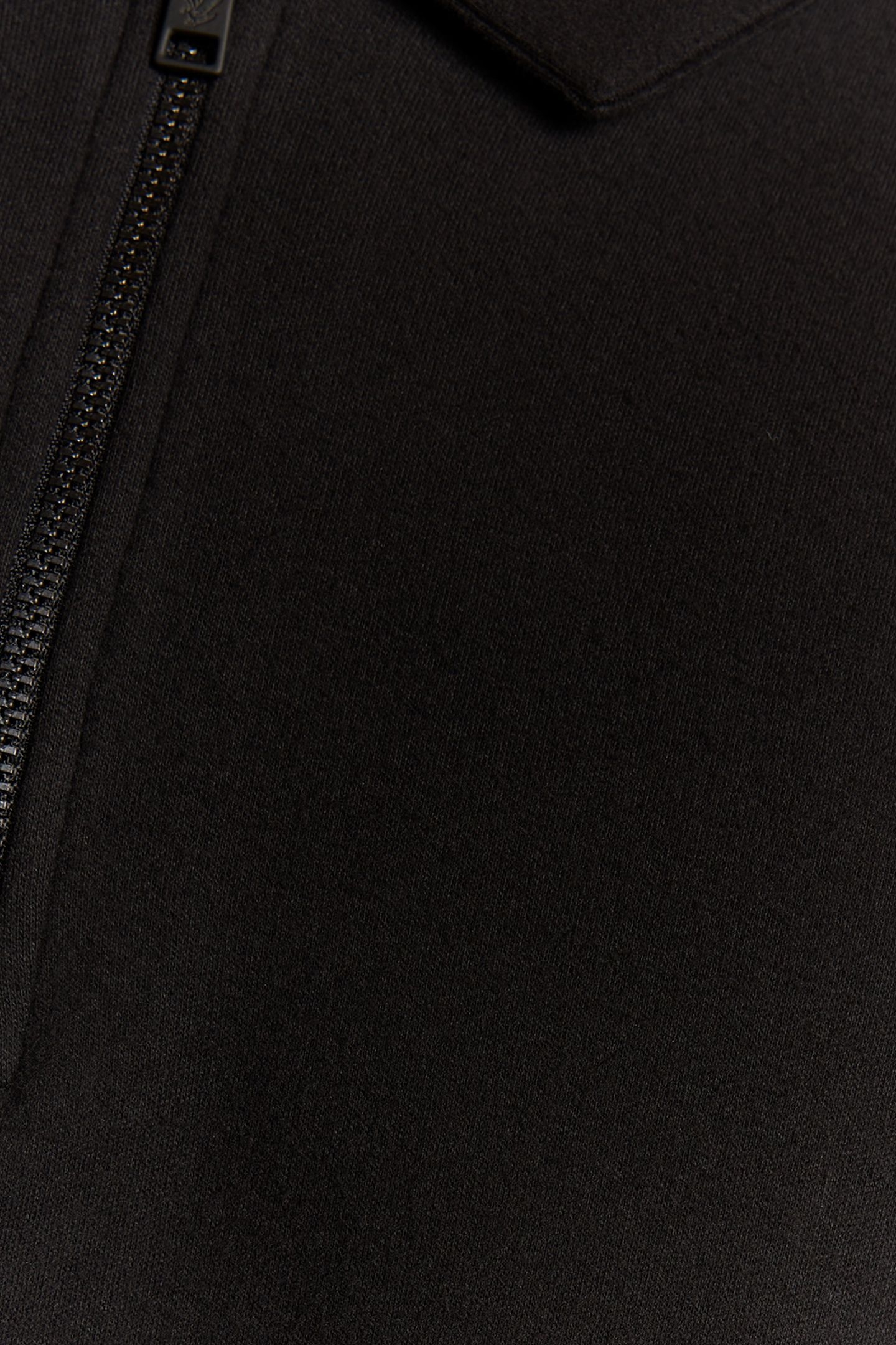 INTERLOCK ZIPPED POLO SHIRT JET BLACK 6