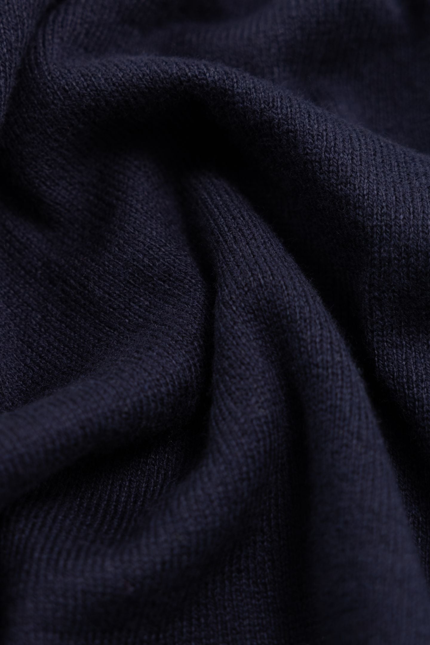 NAVY COTTON CASHMERE KNIT SWEATER 7