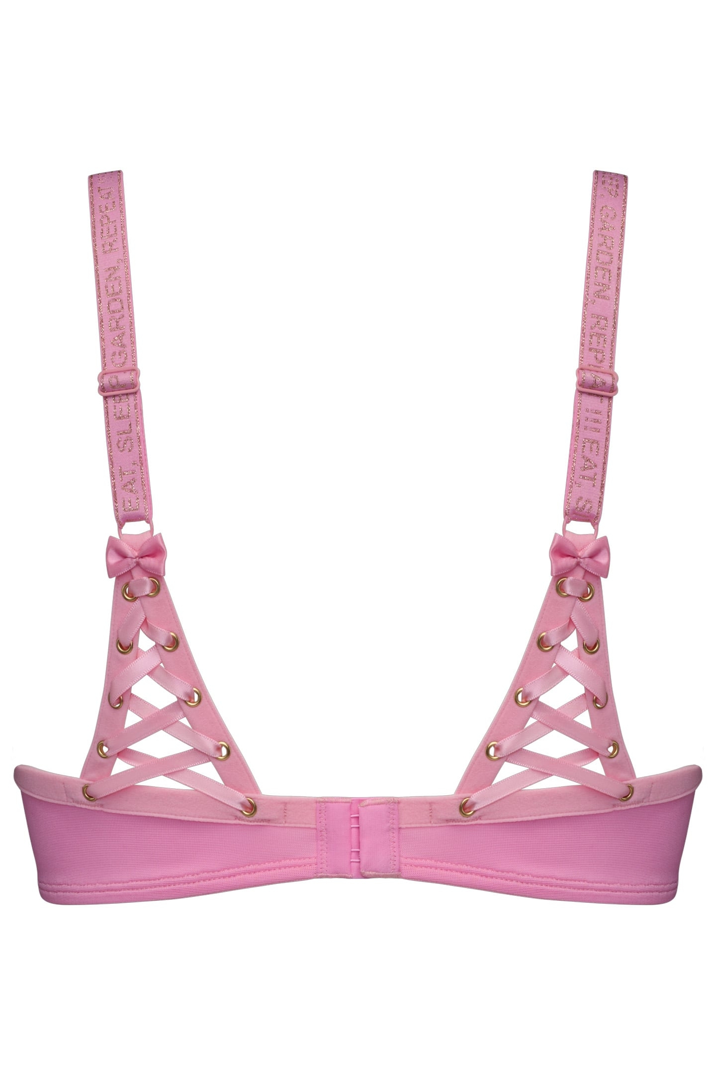 ROCOCO ROYAL PINK AND GOLD BALCONY BRA 4