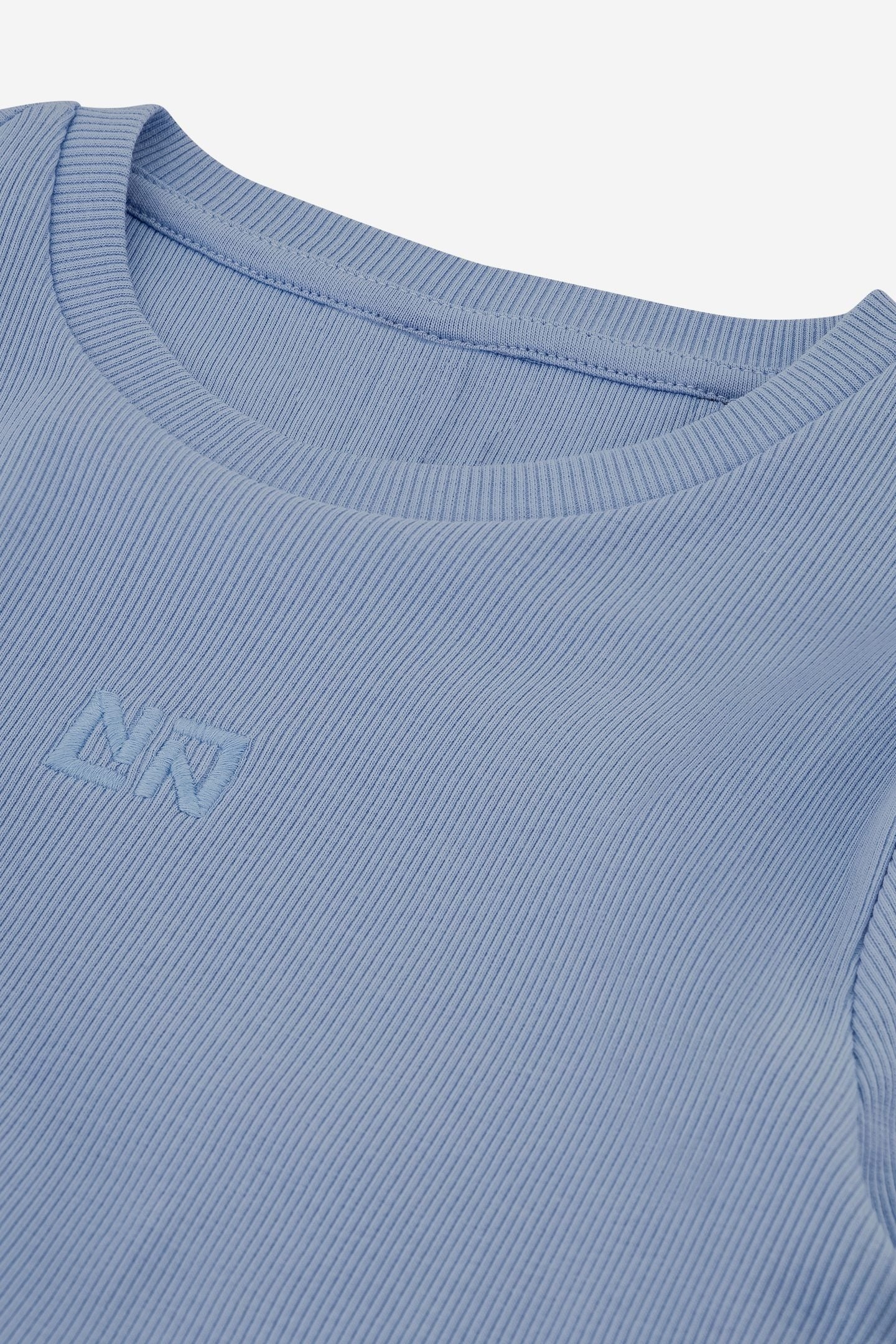 SYLVIA RIB TOP MAYA BLUE 5