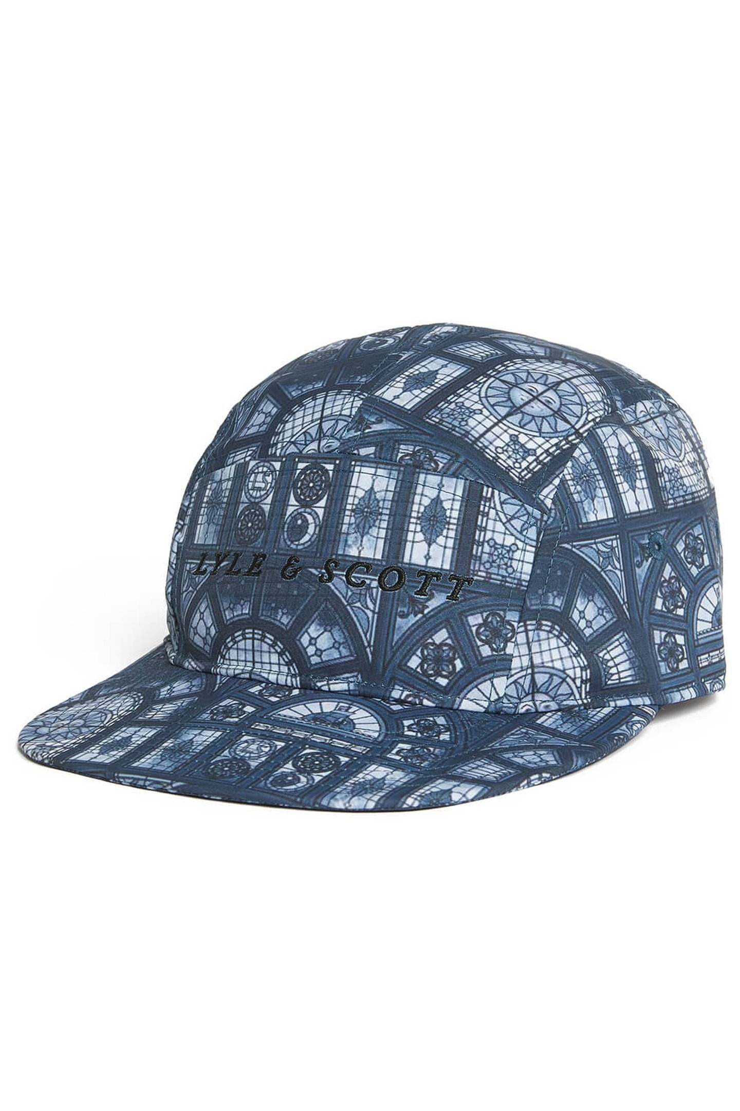 STAINED GLASS PRINT CAP DARK NAVY 1