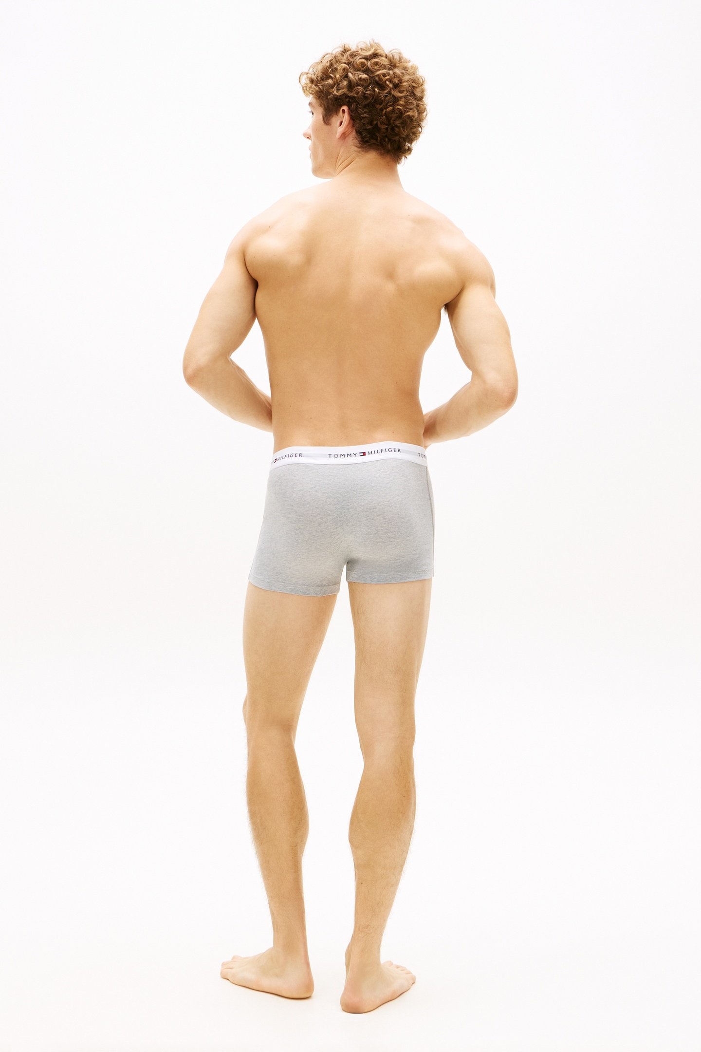 3-PACK LOGO TRUNKS GREY HEATHER/BLACK/WHITE 6