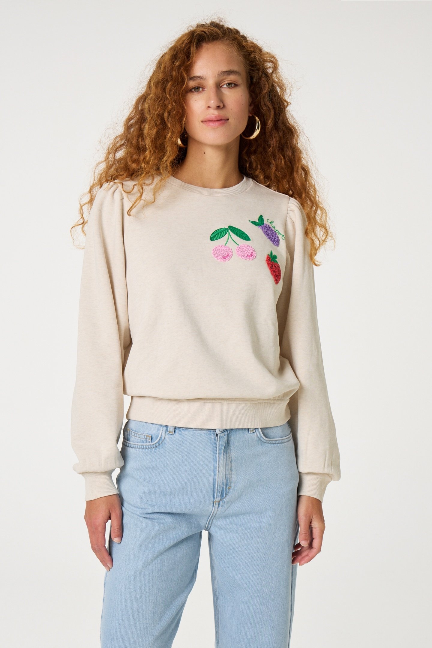 TINA SWEATER OATMEAL MELANGE 1