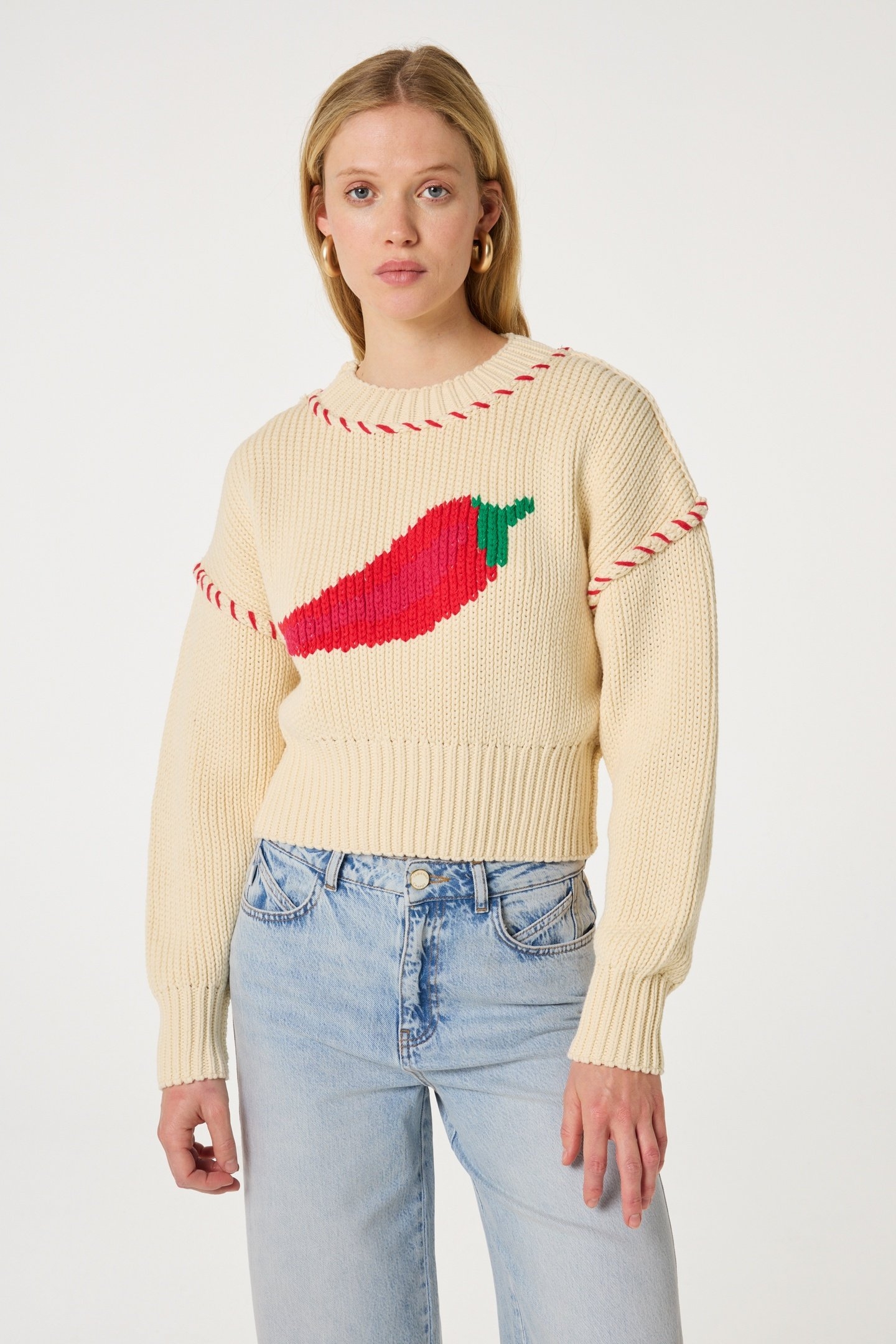 VIOLA PULLOVER WARM WHITE 2