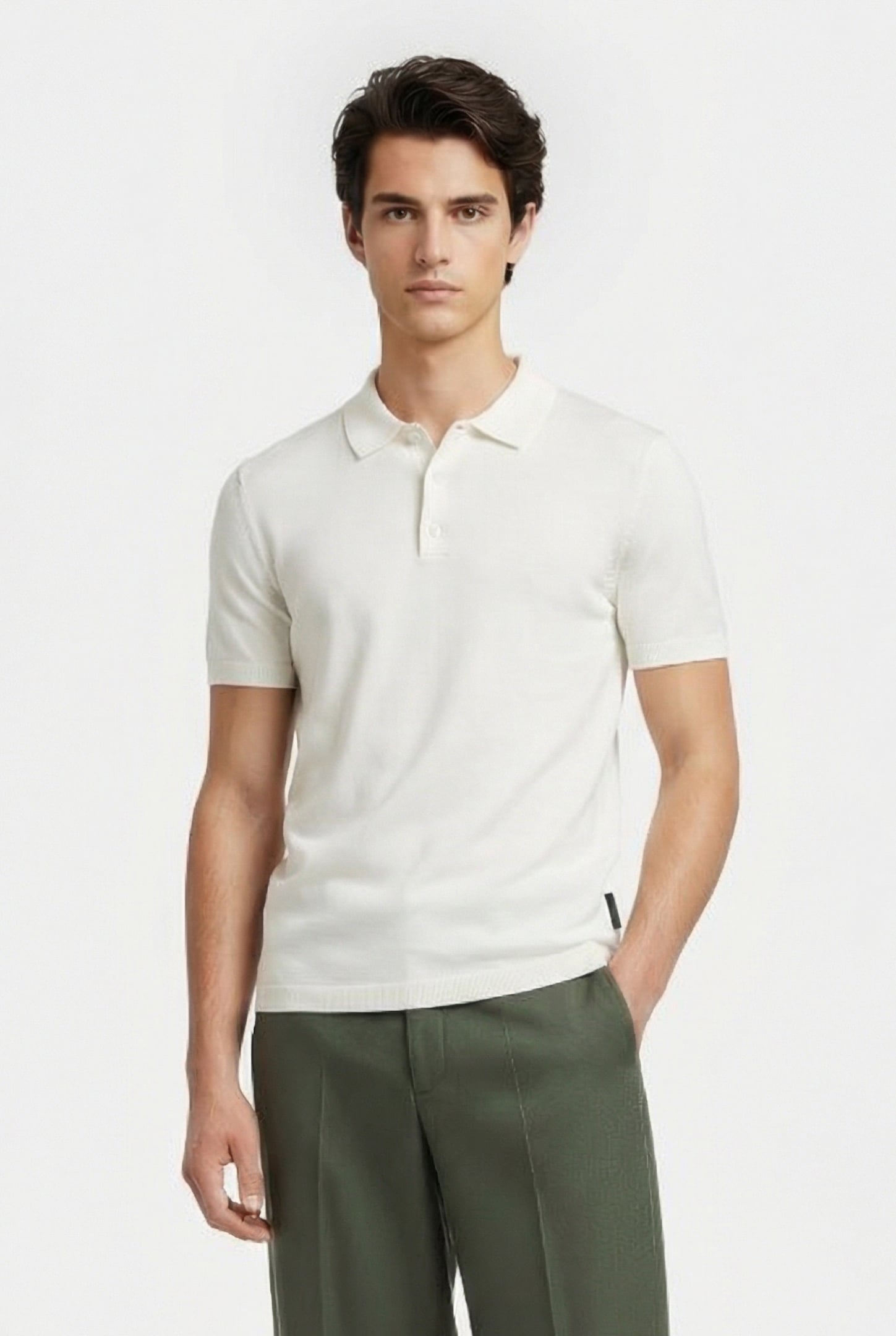 POLO SHORT SLEEVE FORMAL ECRU 1
