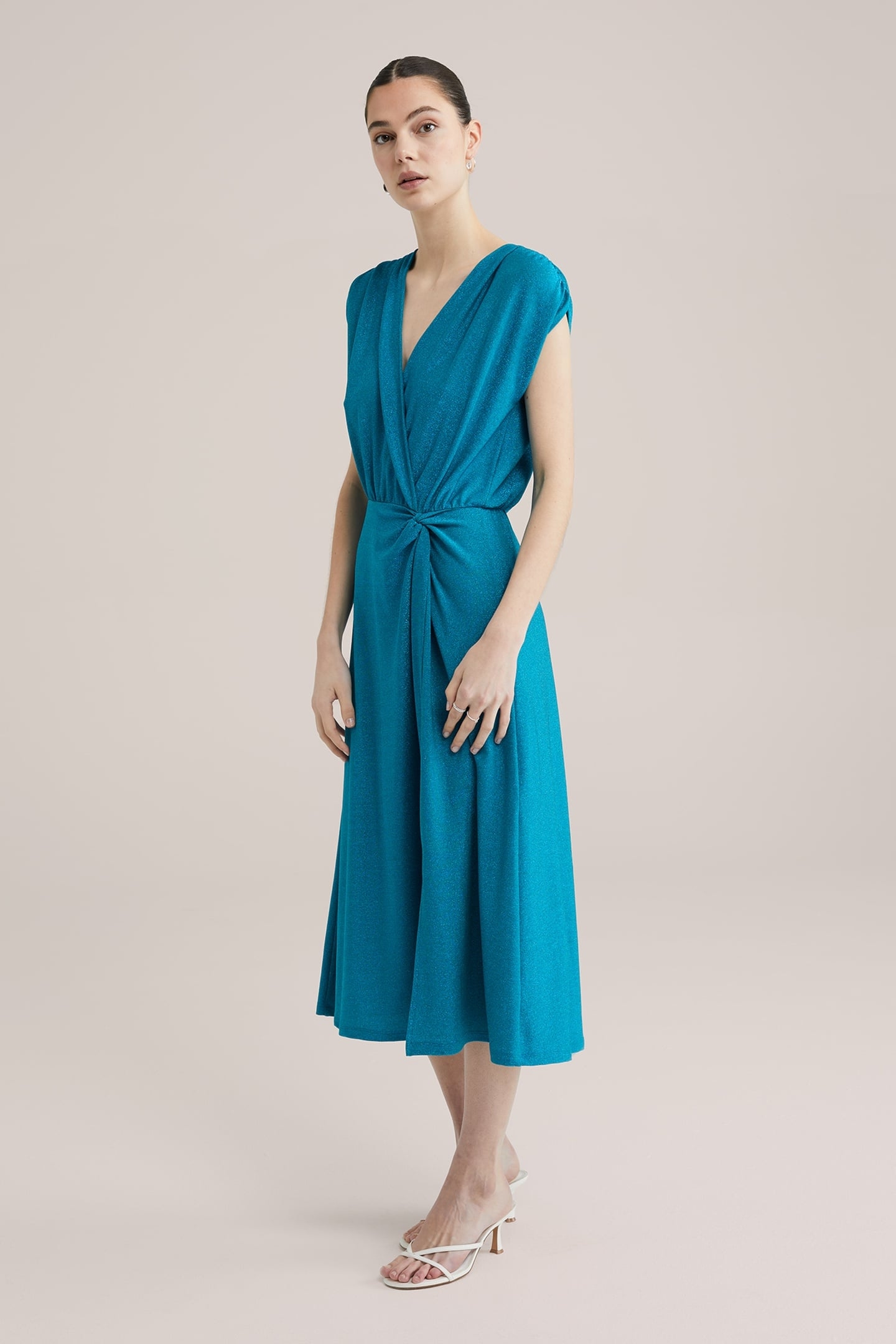 DRESS MID LENGTH BLUE 7