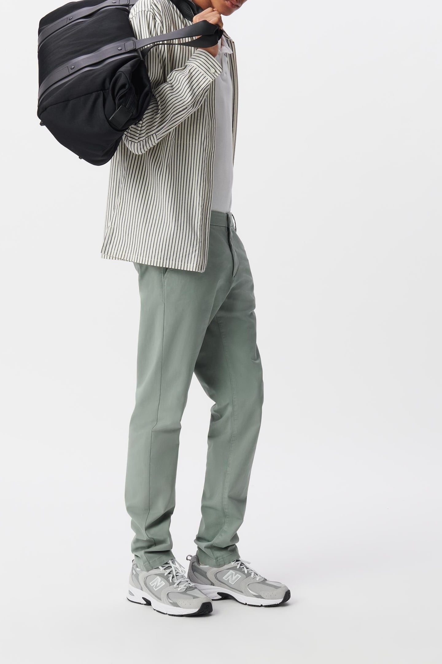 GREY BLUE SLIM CHINOS 3