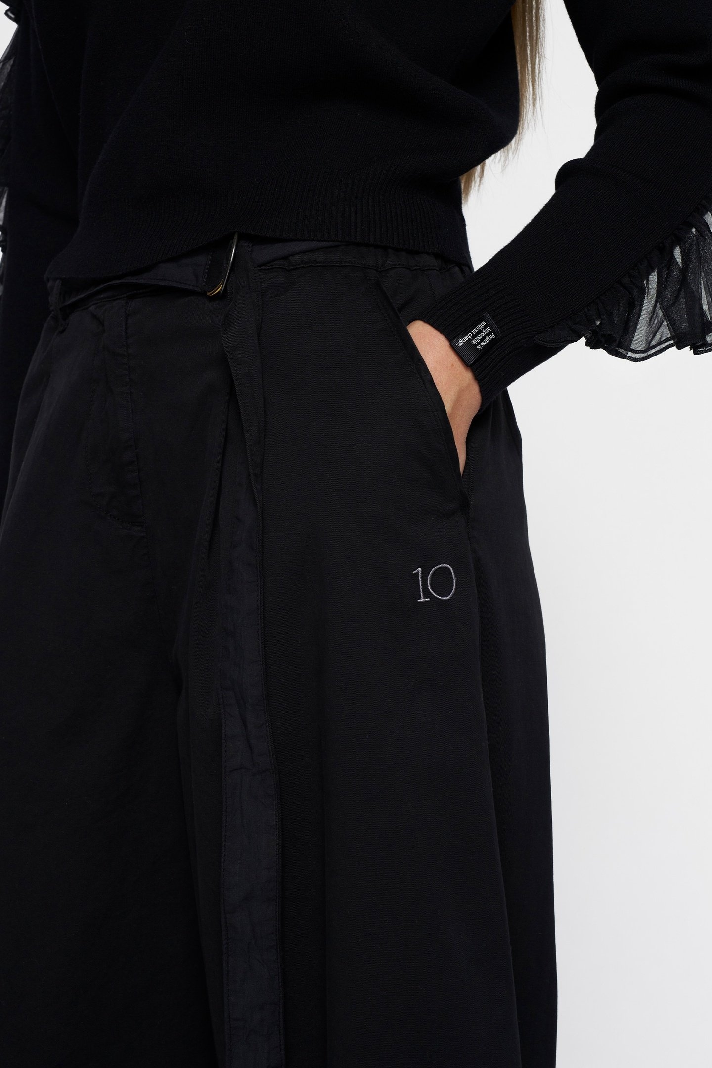 WIDE LEG PANTS TWILL 1012 6