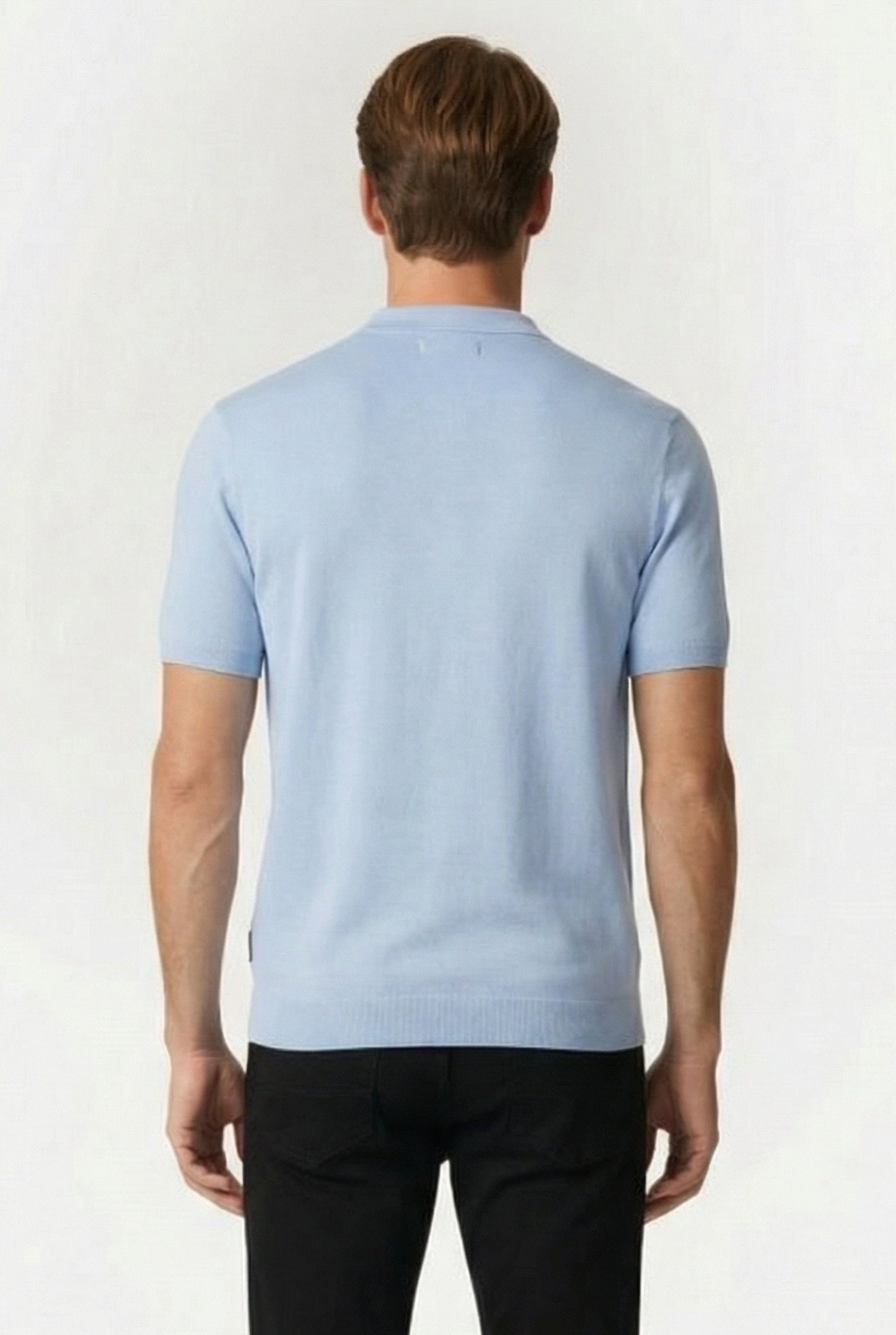 POLO ZIP S/S FORMAL 2 SKY 2