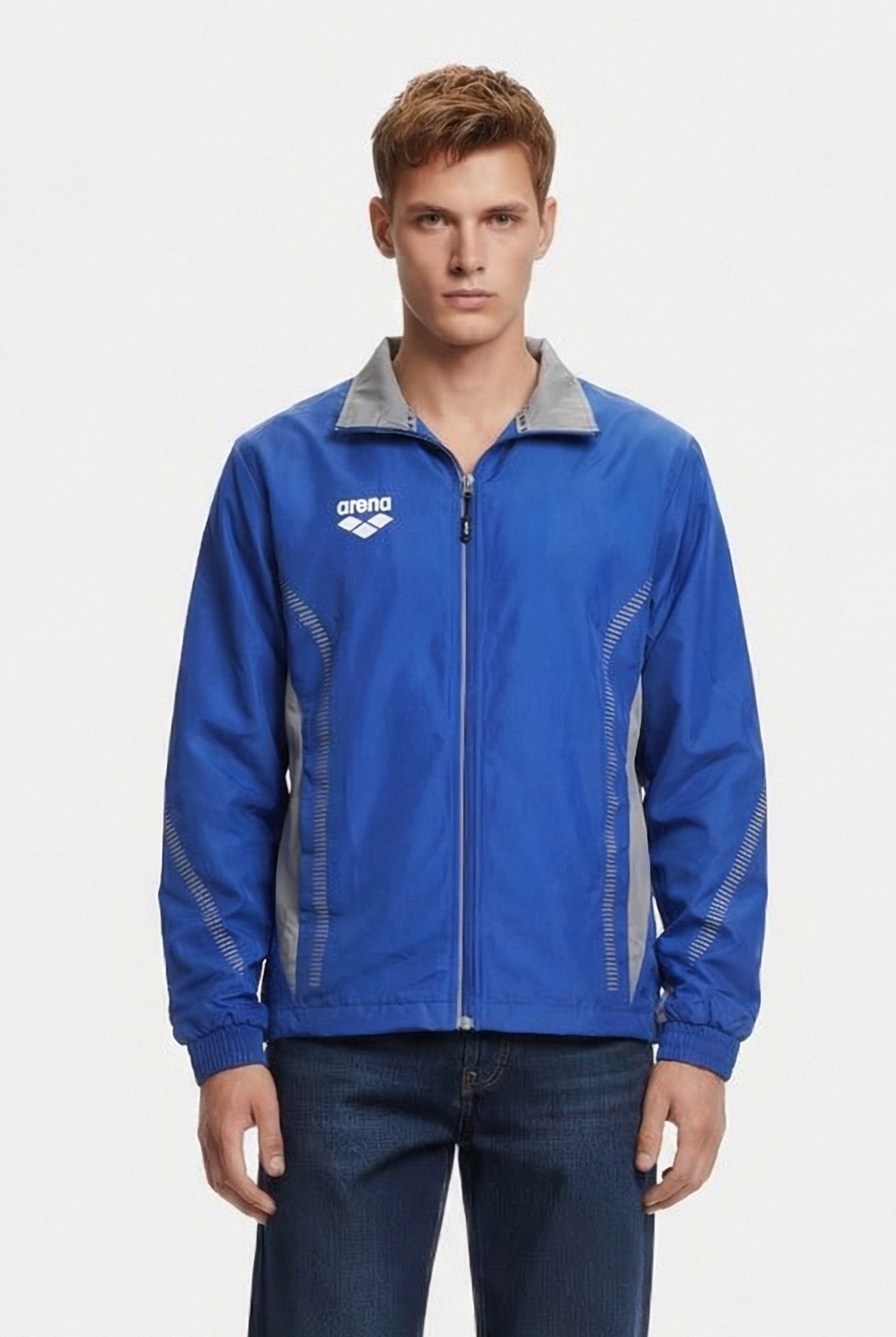 UNISEX TL WARM UP JACKET ROYAL-GREY 2