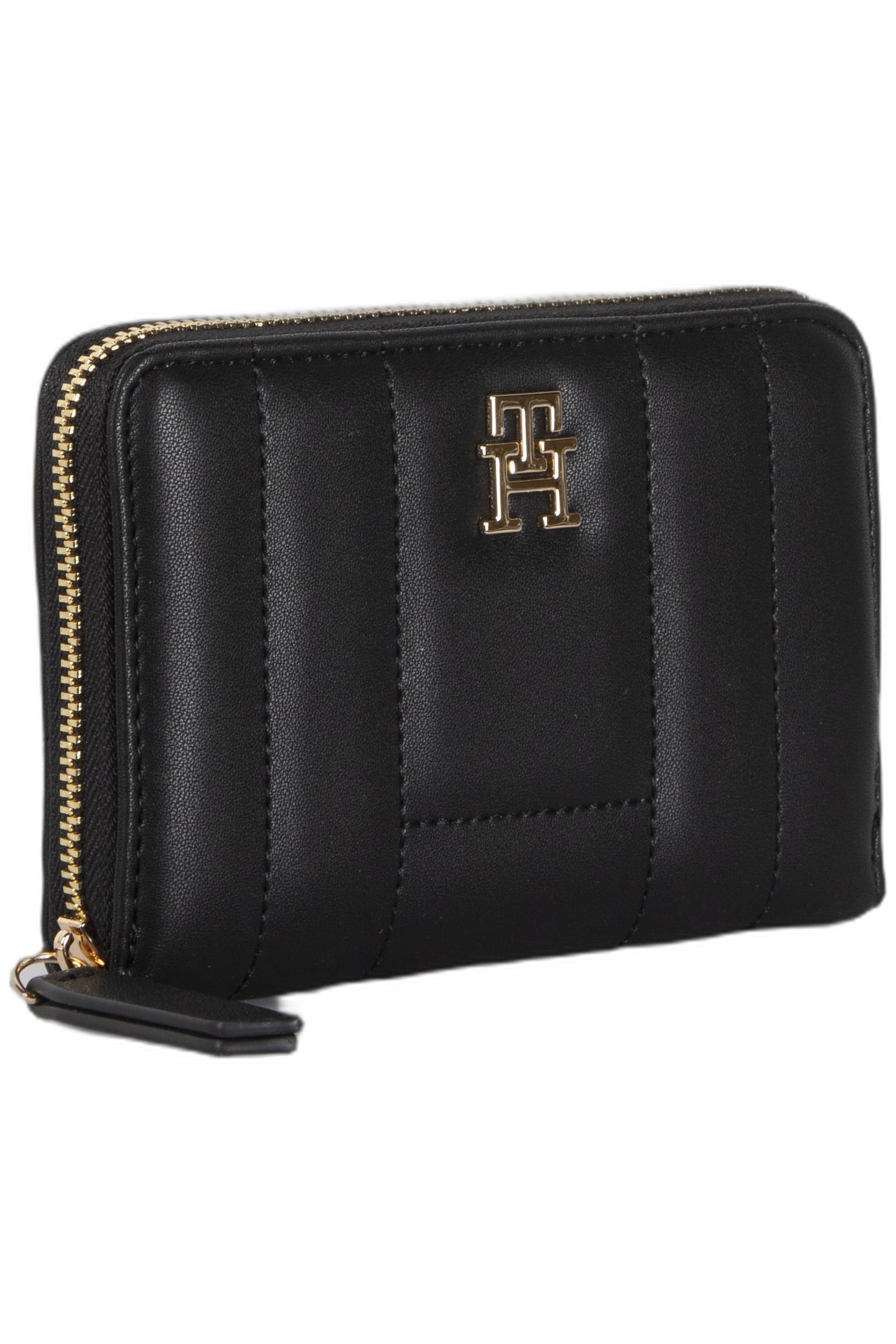 FEMININE ZIP AROUND WALLET BLACK 4