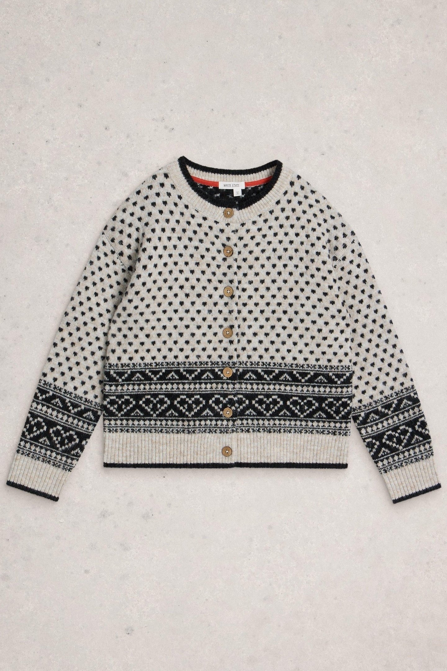 HOLLY HEART CARDI IVORY MULTI 3