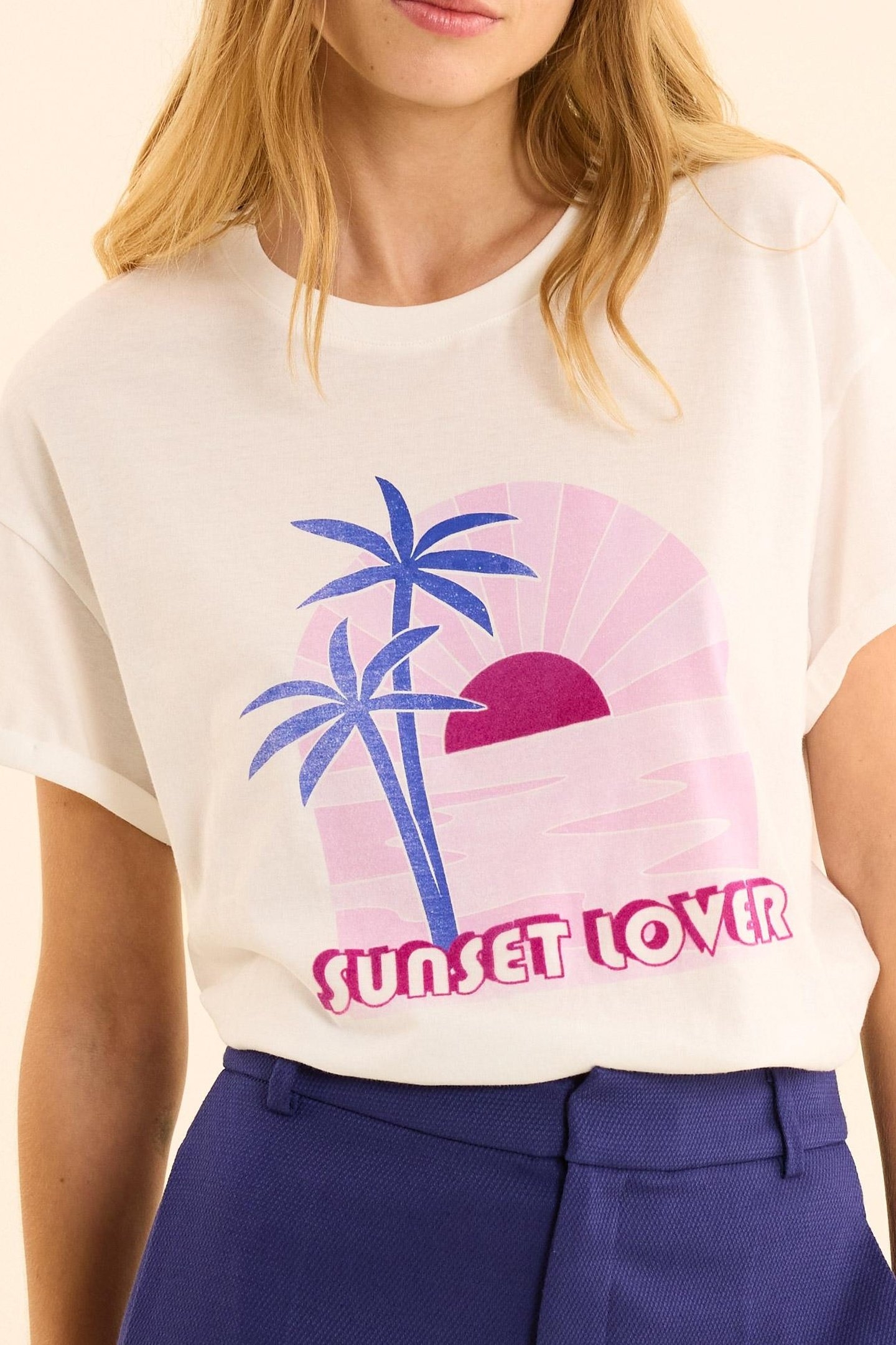 WHITE SUNSET SHORT-SLEEVE T-SHIRT OFF-WHITE 2